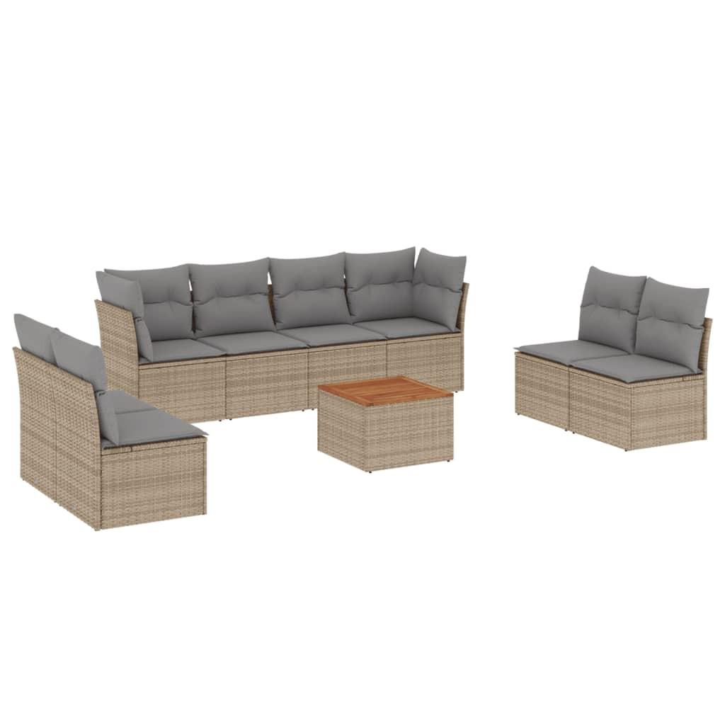 VidaXL Garten sofagarnitur poly-rattan