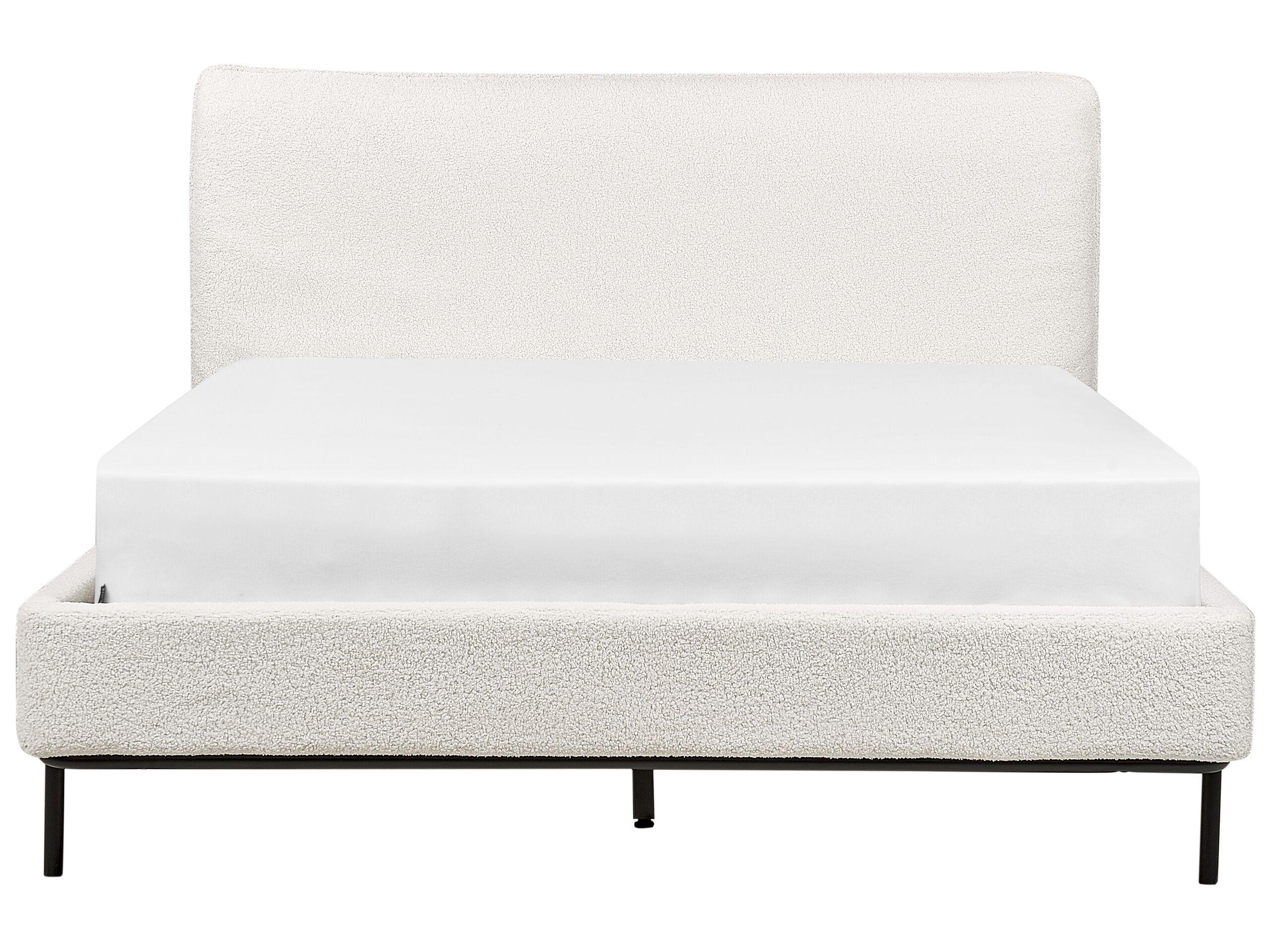 Beliani Bett mit Lattenrost aus Bouclé Skandinavisch CORIO