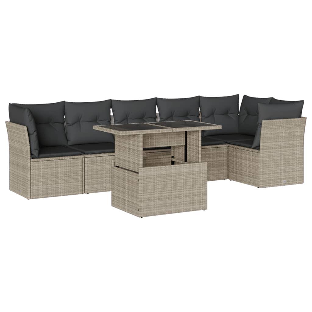 VidaXL Garten sofagarnitur poly-rattan