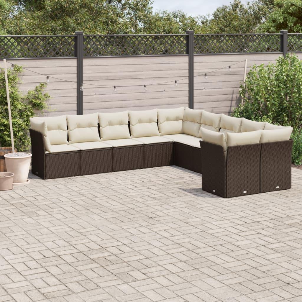 VidaXL Garten sofagarnitur poly-rattan