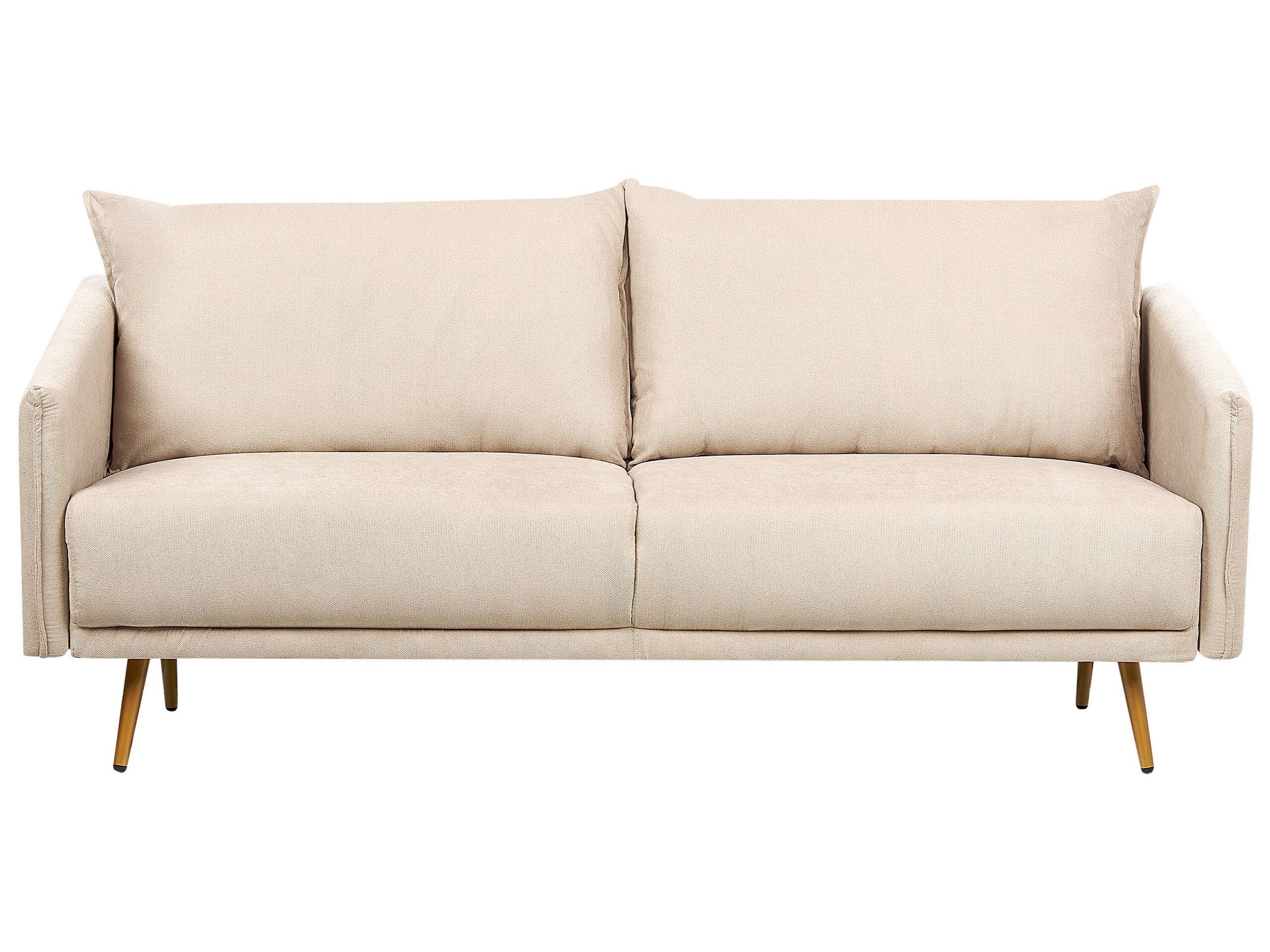 Beliani 3 Sitzer Sofa aus Samtstoff Retro MAURA