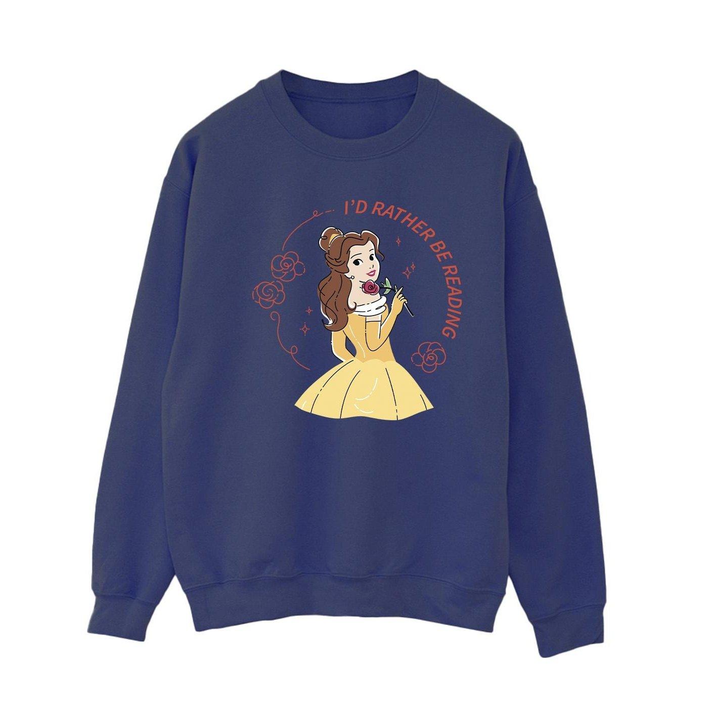 Disney Beauty And The Beast I'd Rather Be Reading Sweatshirt