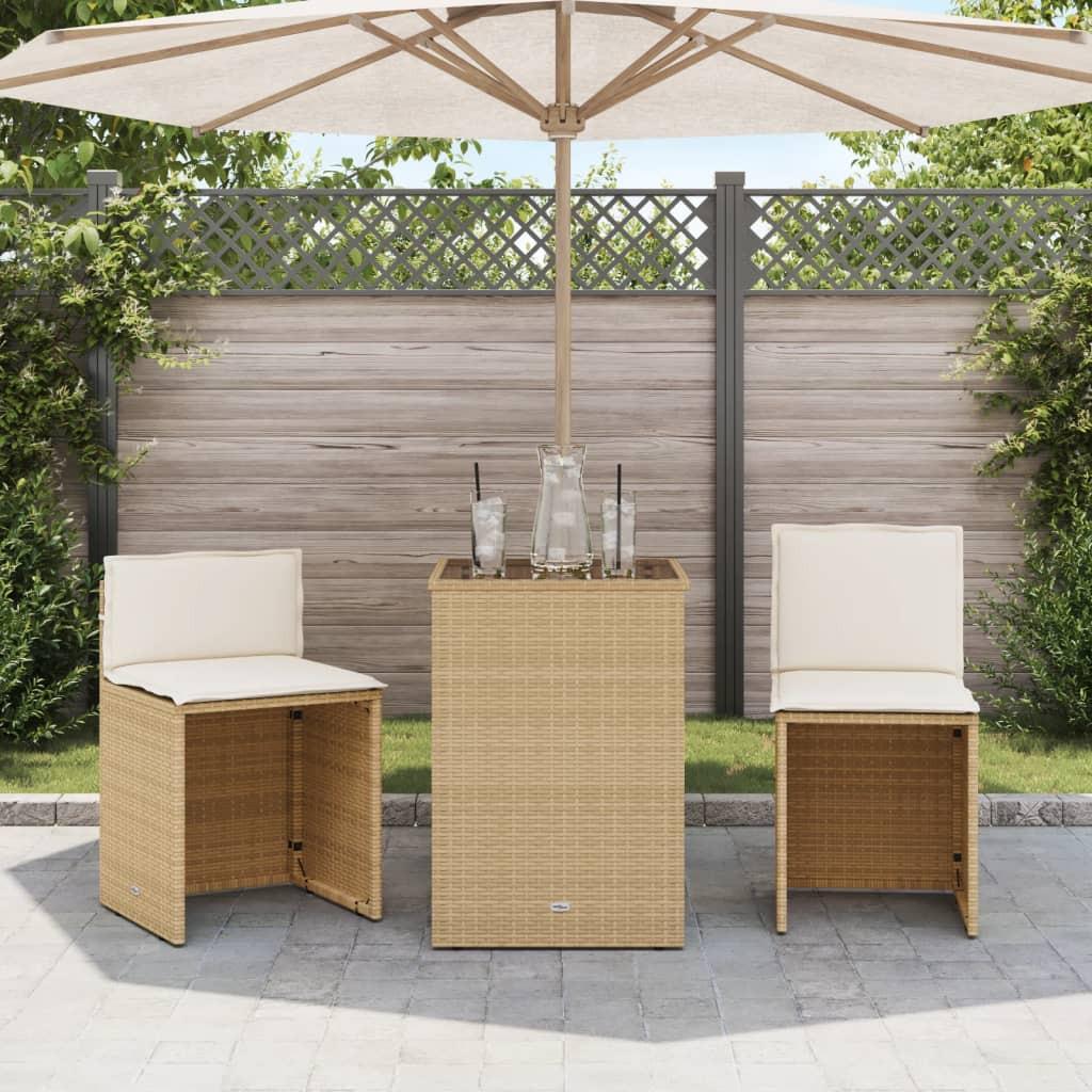 VidaXL Bistro set poly-rattan