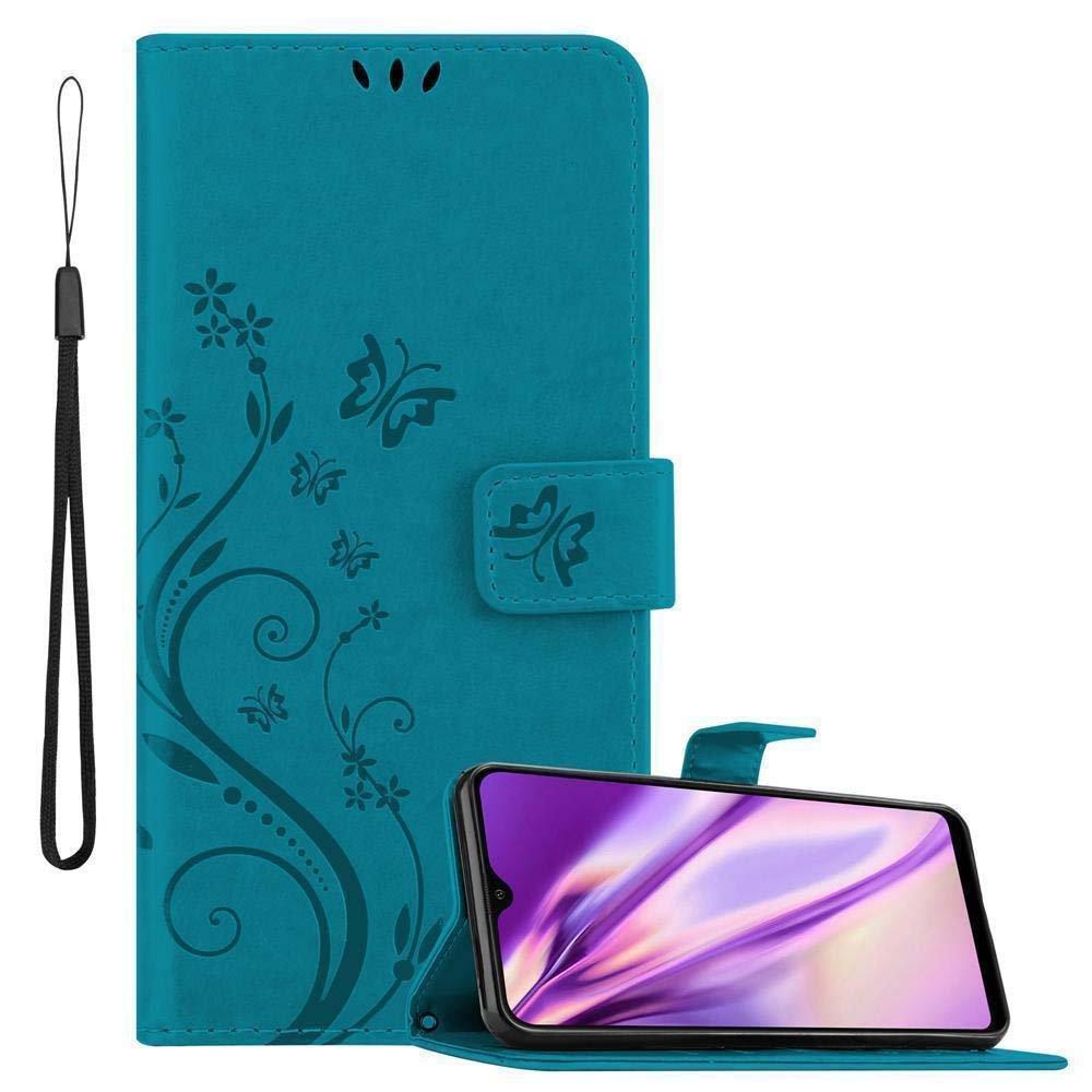 Cadorabo Hülle für Samsung Galaxy A40 Blumen Design Magnetverschluss