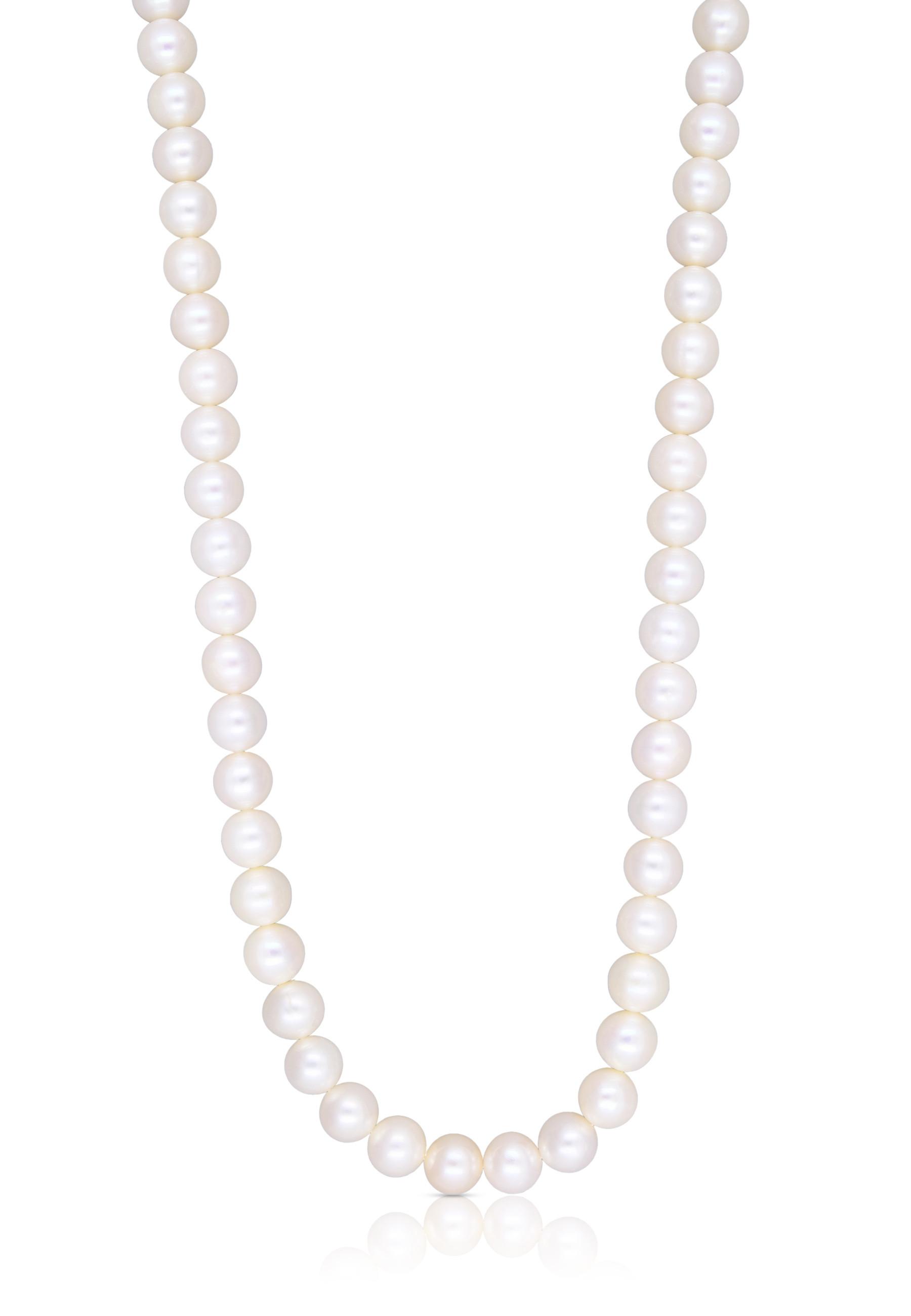 MUAU Schmuck Collier Silber 925 Süsswasserperle 8-8.5mm