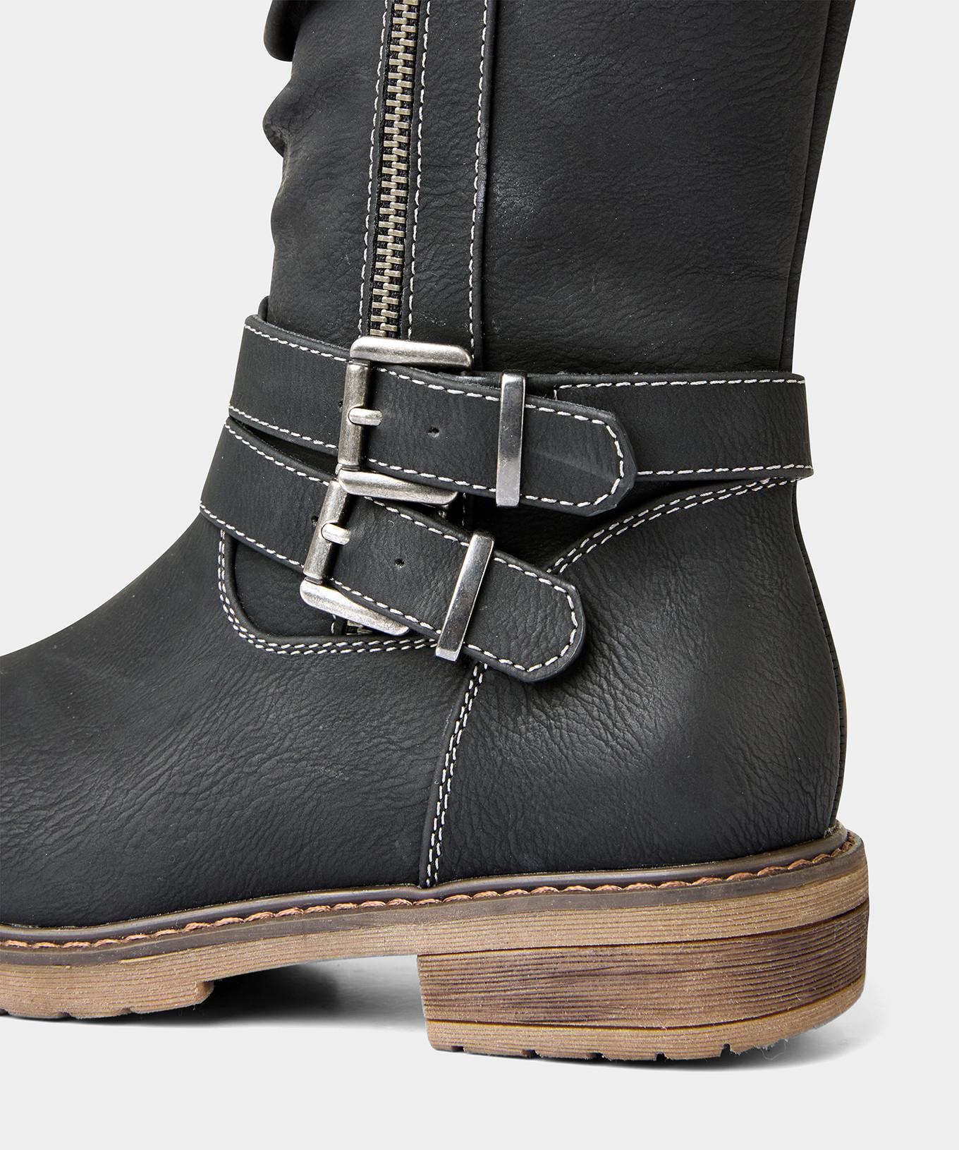 Joe Browns Langee Stiefel mit Riemen und Reißverschluss