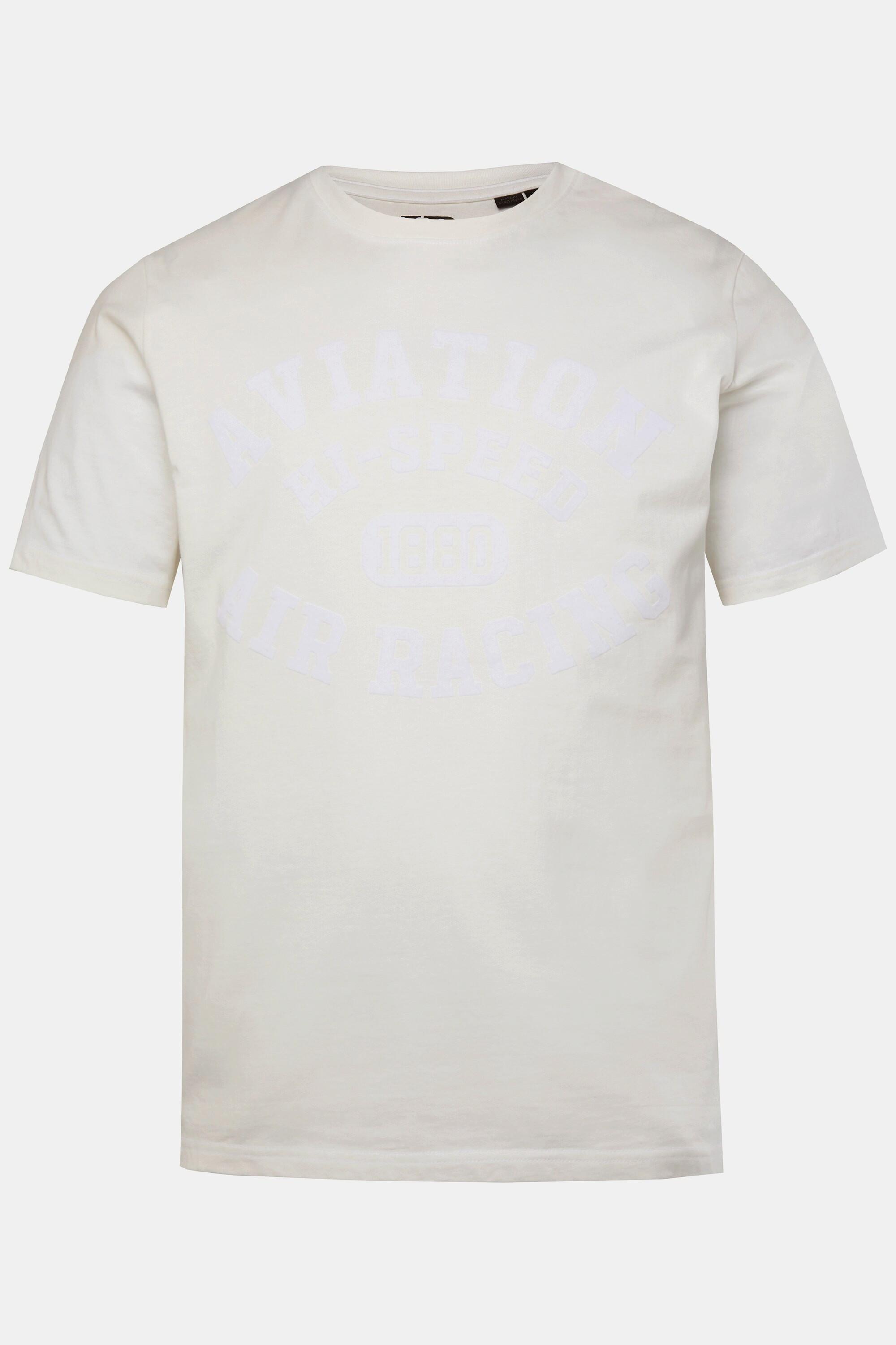 JP1880 Halbarm Ringel T-Shirt mit Brustprint