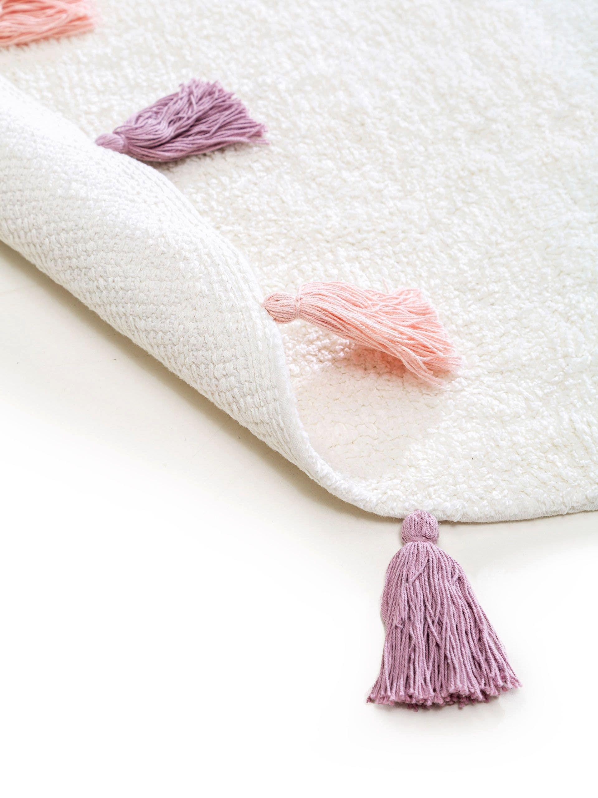 Benuta Waschbarer Kinderteppich Malu Rosa