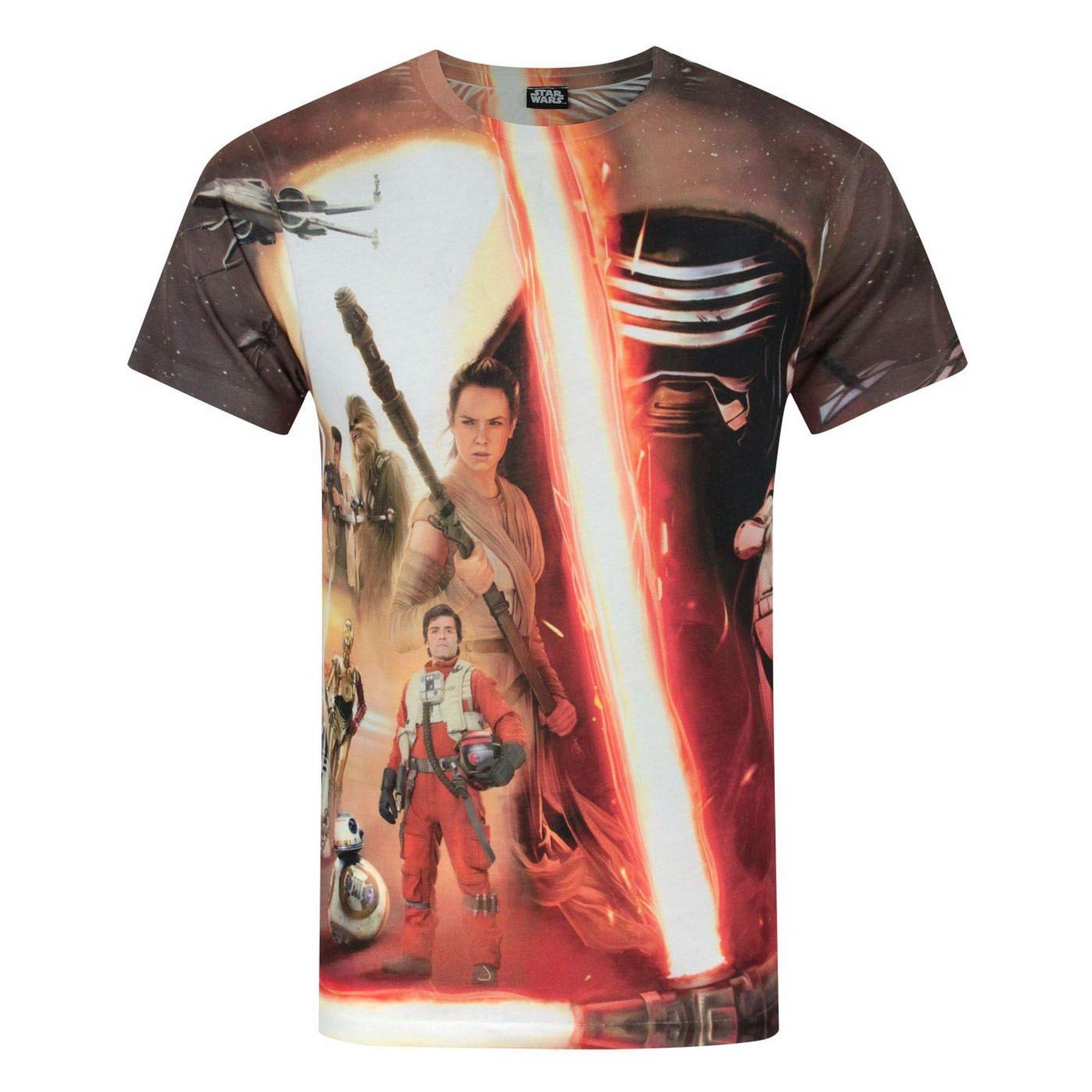 STAR WARS Star Wars Force Awakens Heroes & Villains Sublimation T-Shirt