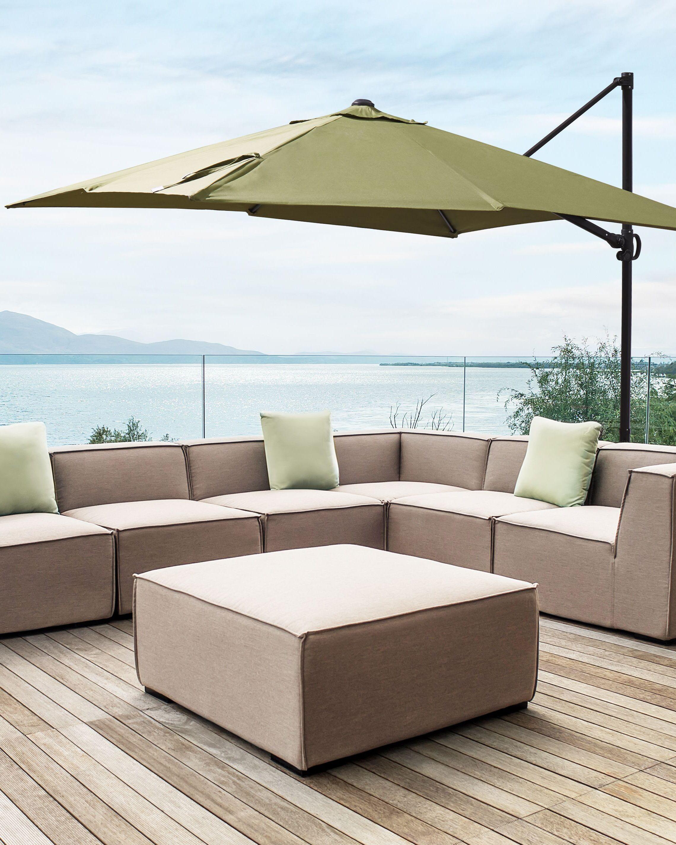 Beliani Ampelschirm aus Polyester MONZA II