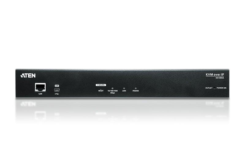 ATEN 1-LocalRemote Share Access, Einzelport VGA KVM over IP Switch mit Einzelausgang PDU mit Schaltfunktion (1920 x 1200)