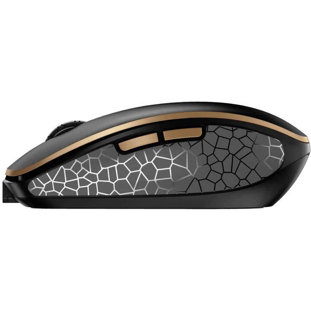 Cherry DW 9100 Slim, Internationales Layout, QWERTY Tastatur, kabellose Tastatur- und Maus set -bronze