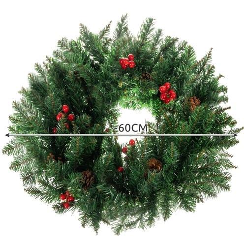 Ruhhy Weihnachtsdekoration, Türkranz, dekoratives Ornament, 60 cm dick, XXL