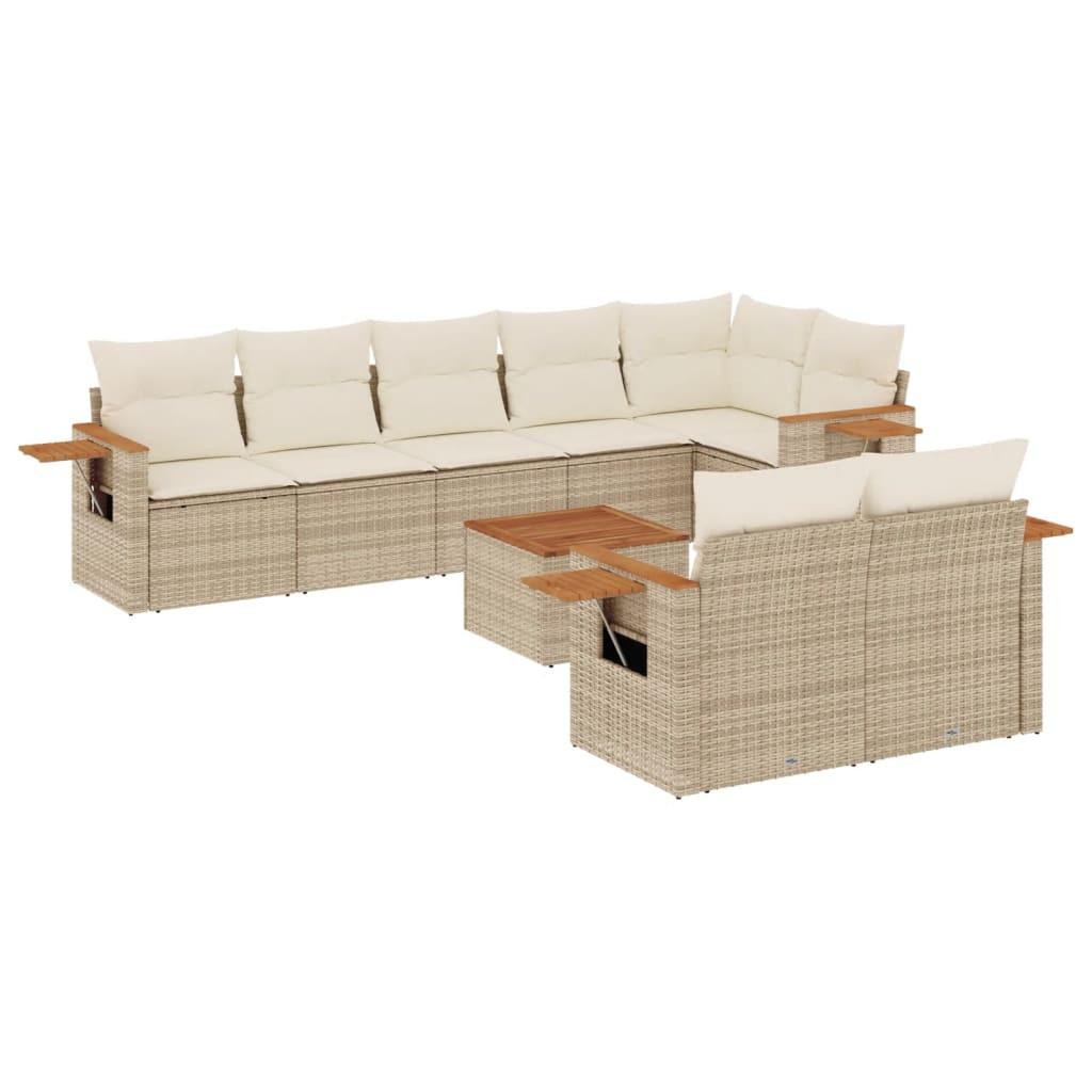 VidaXL Garten sofagarnitur poly-rattan