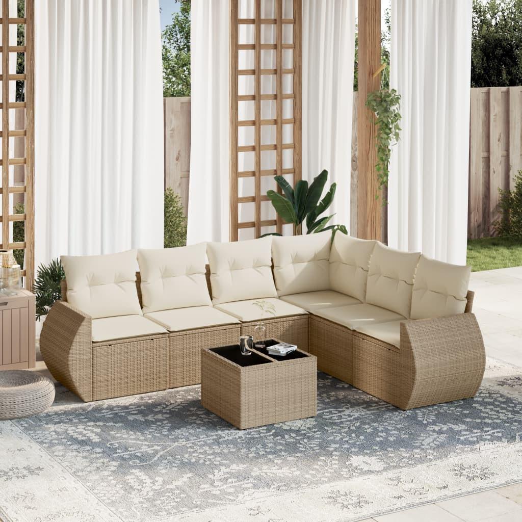 VidaXL Garten sofagarnitur poly-rattan