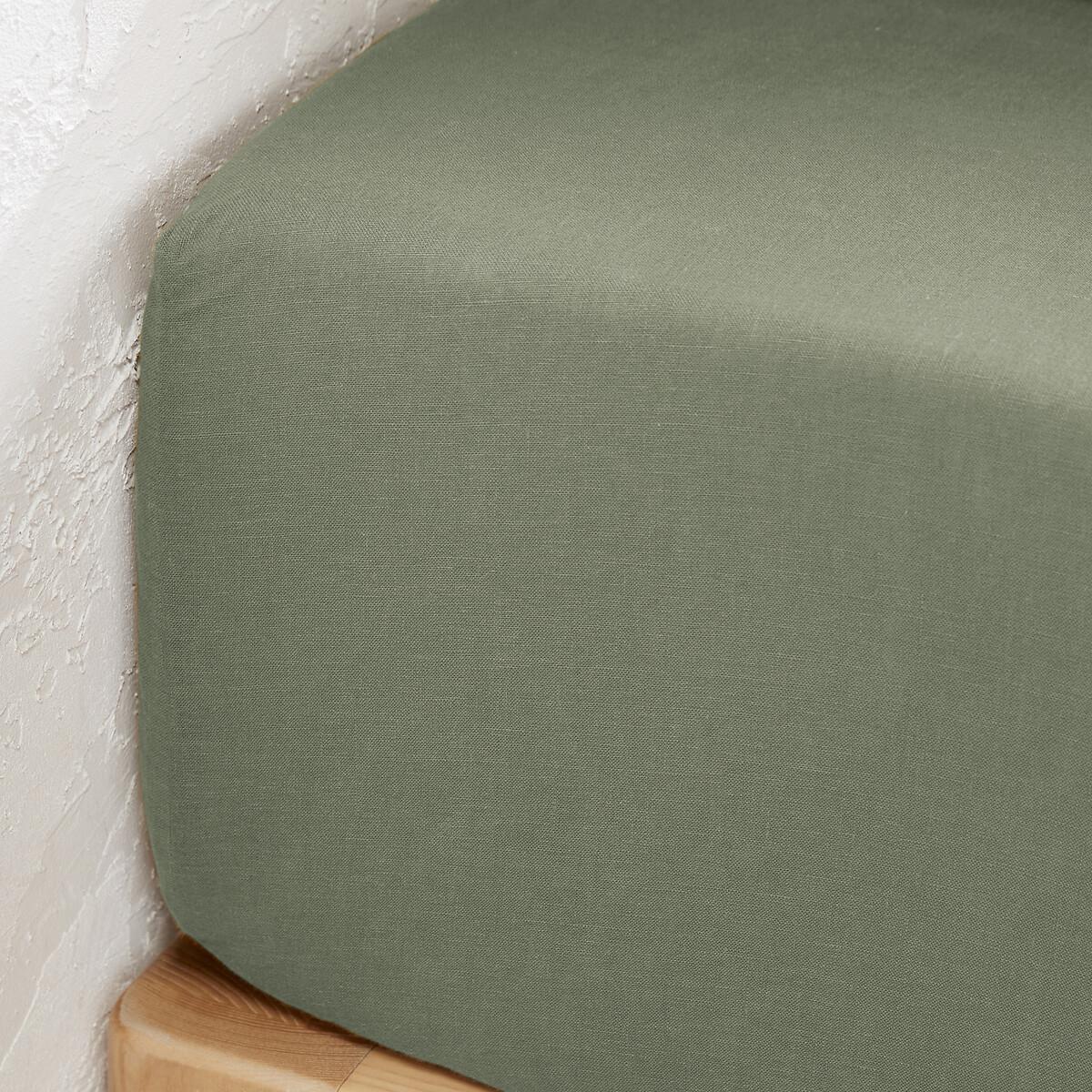 La Redoute Intérieurs Fixleintuch Linot aus vorgewaschenem Leinen