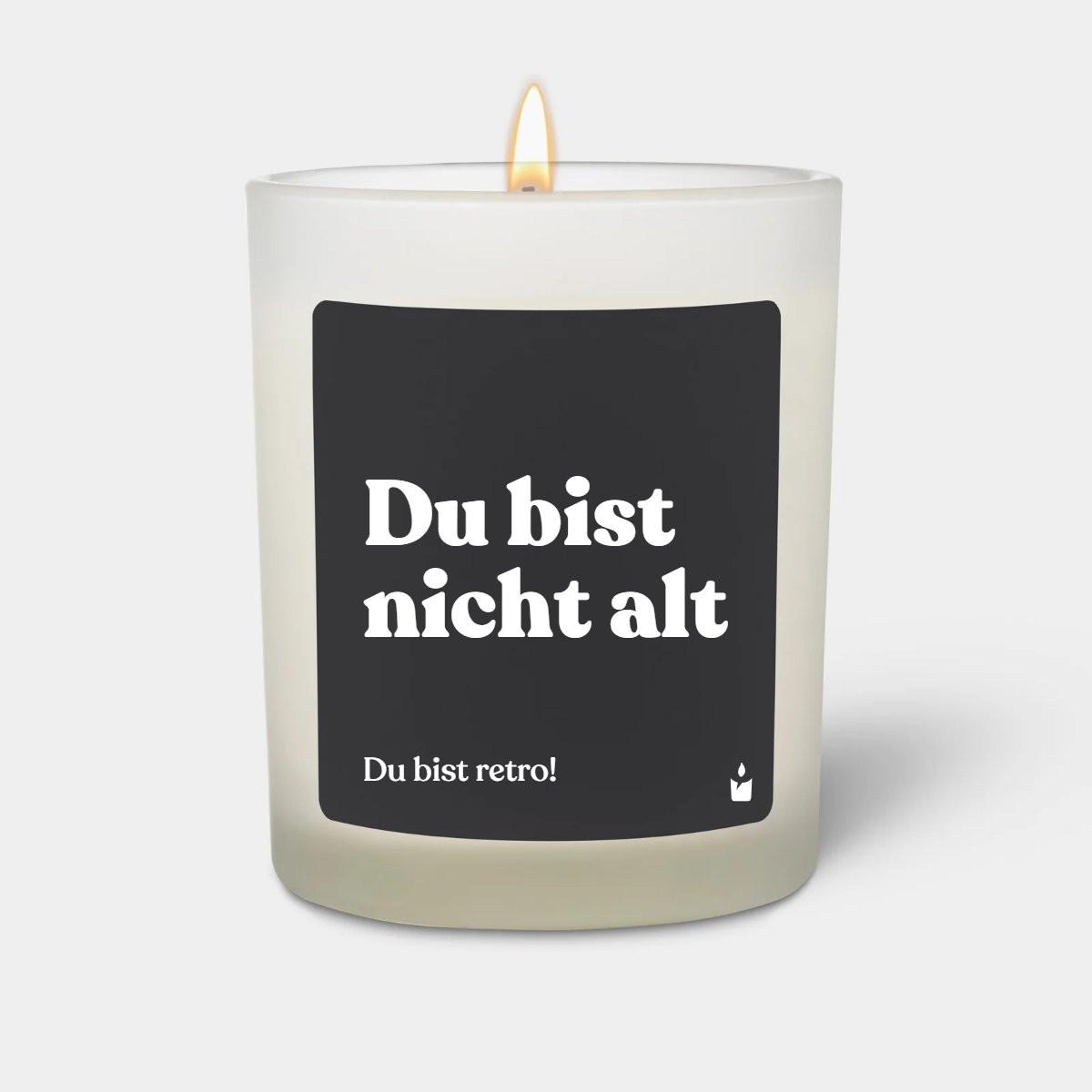 CandleHand Duftkerze Woody Du bist nicht alt - Du bist retro!