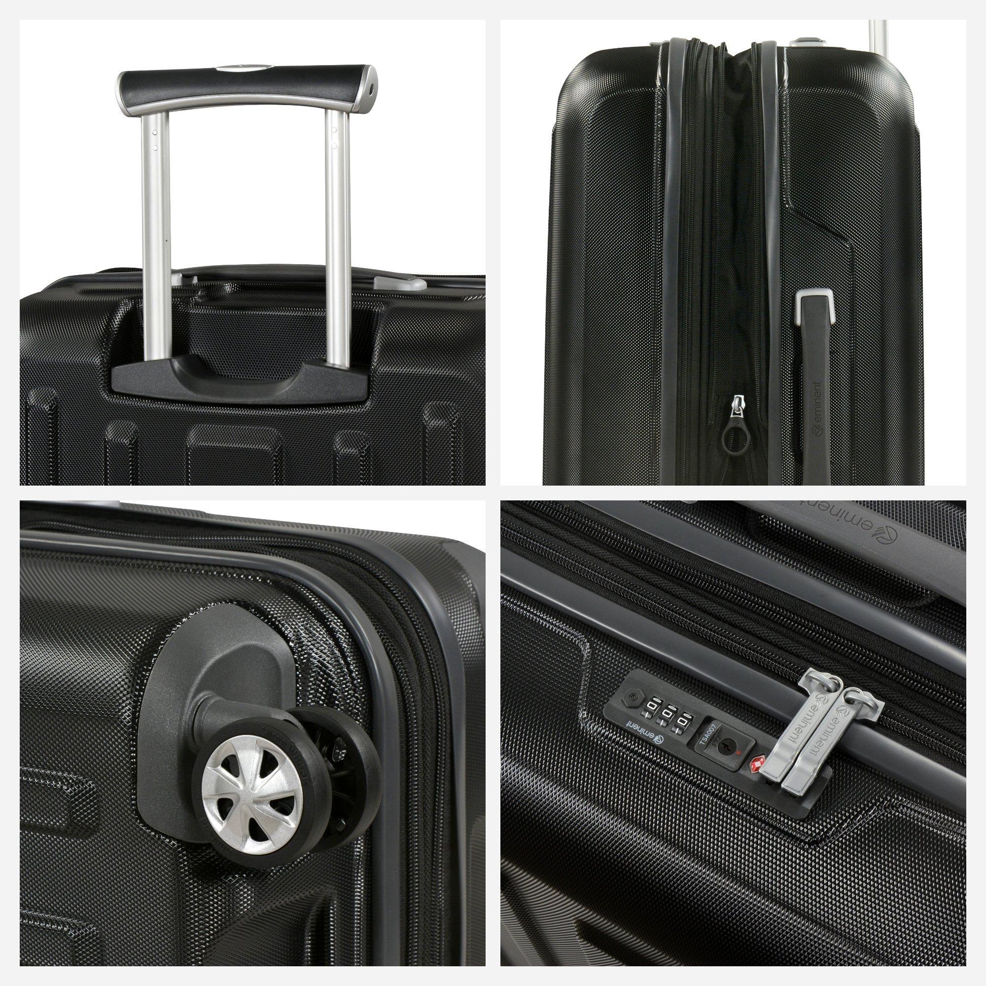 EMINENT 77 CM, Kapstadt Expandable Großer Koffer 4 Rollen