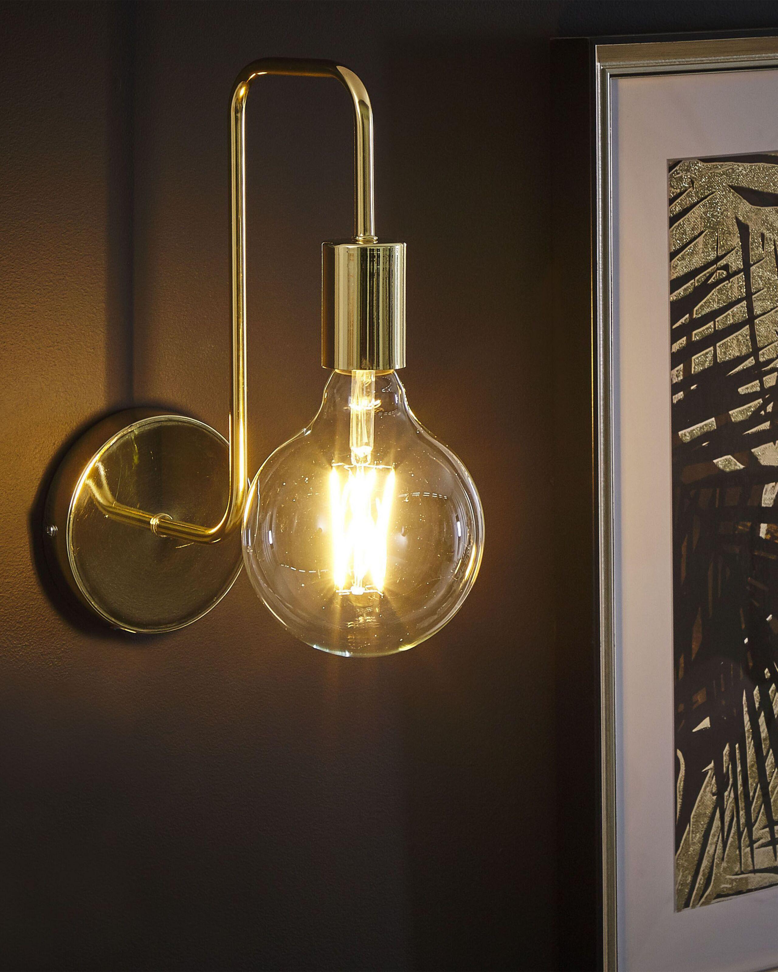 Beliani Wandlampe aus Kupfer Modern SAVENA
