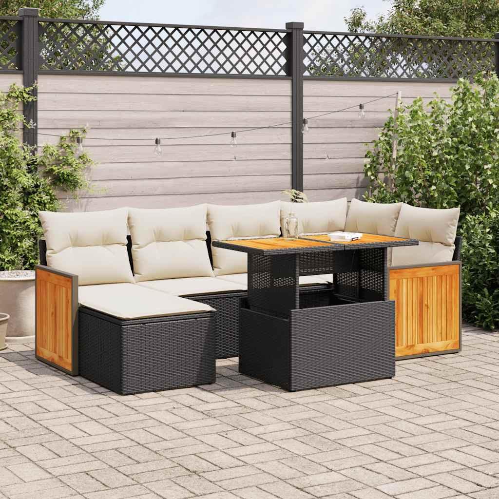 VidaXL Garten sofagarnitur poly-rattan