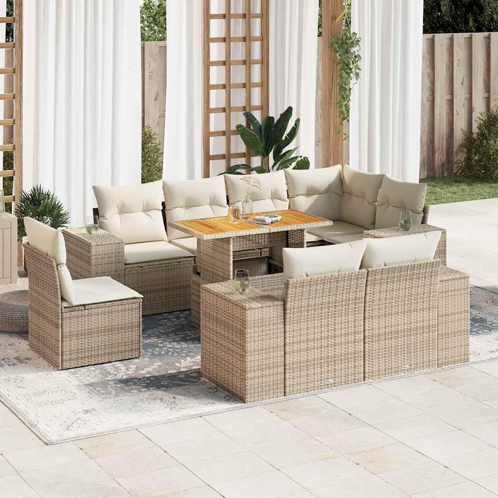 VidaXL Garten sofagarnitur poly-rattan