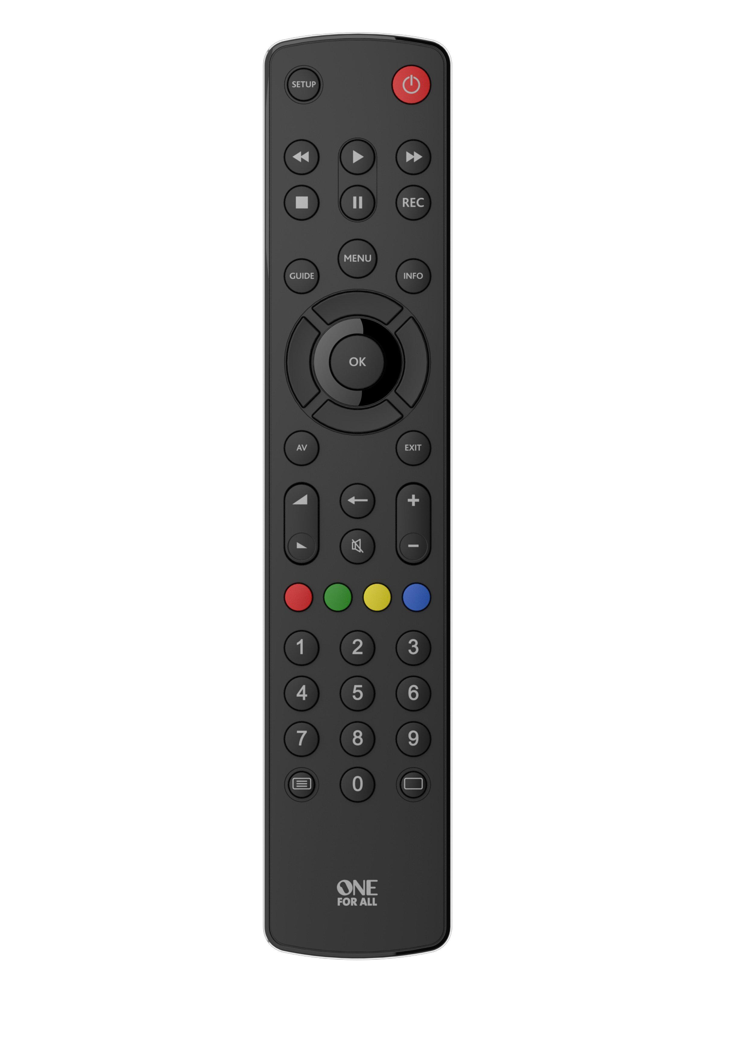 One For All One For All Basic URC 1210 Fernbedienung IR Wireless TV Drucktasten