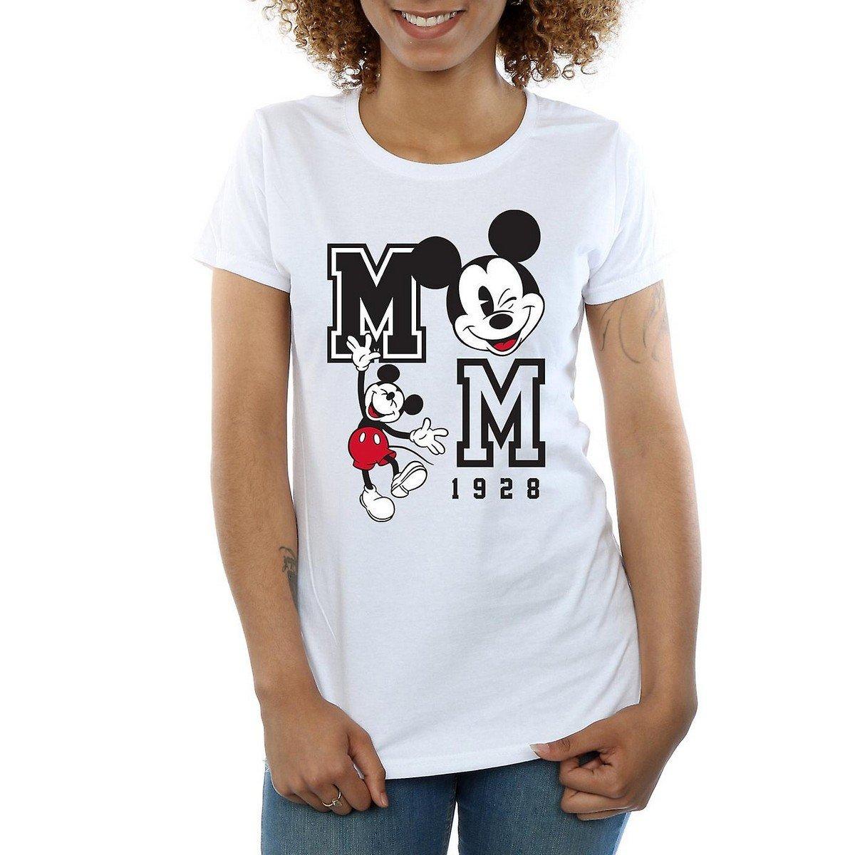 Disney Mickey Mouse Print Kurzarm T-Shirt