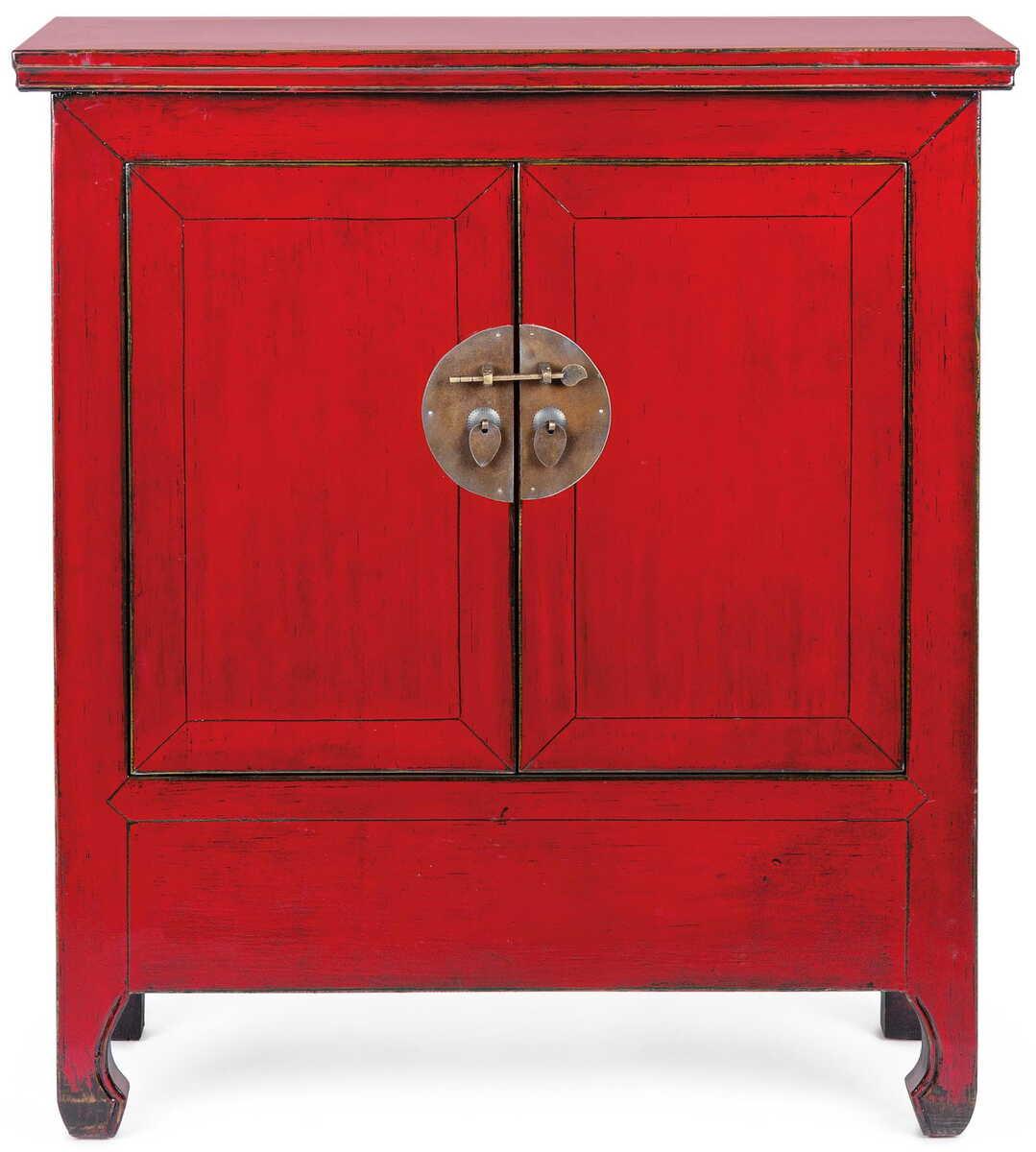 mutoni Kommode Jinan Rot 2 Türen