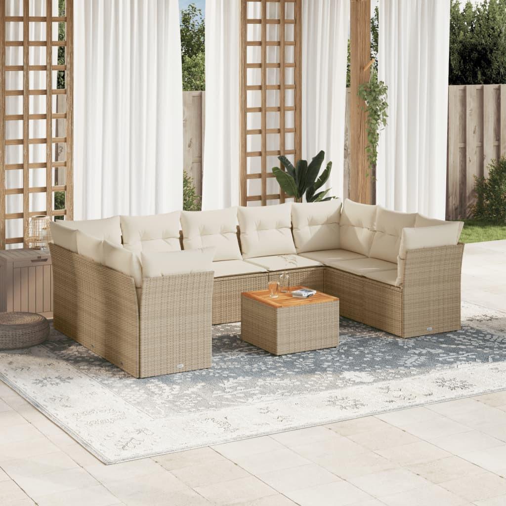 VidaXL Garten sofagarnitur poly-rattan