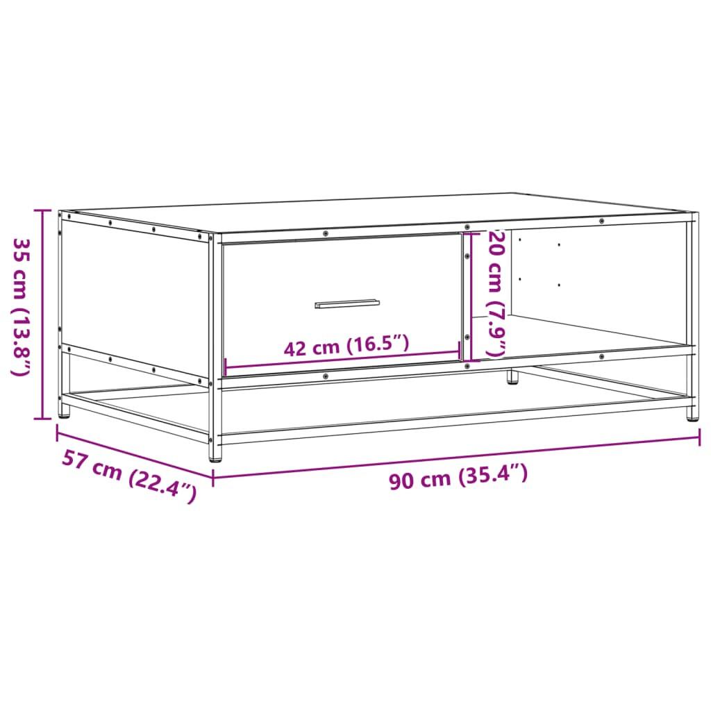 VidaXL Couchtisch holzwerkstoff