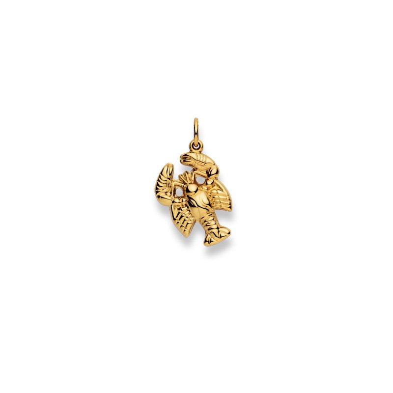 MUAU Schmuck Anhänger Sternzeichen Krebs Gelbgold 750, 22x14mm