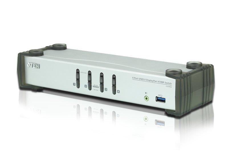 ATEN ATEN 4-Port USB 3.0 DisplayPort KVMP™ Switch (Kabel enthalten)