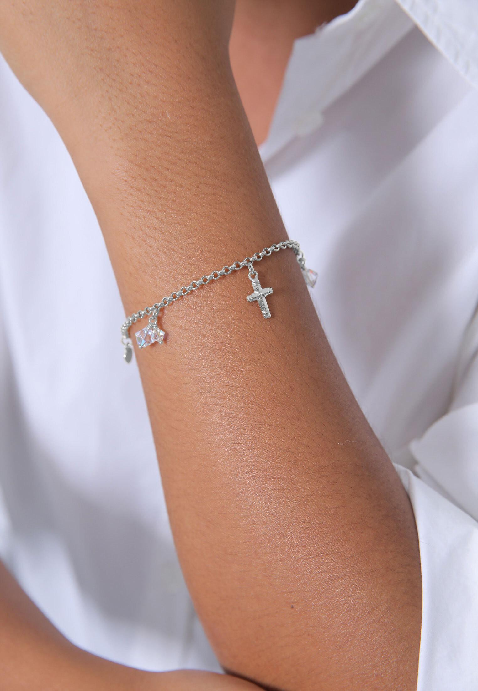 Elli Armband Kreuz Herz Anker Kristalle