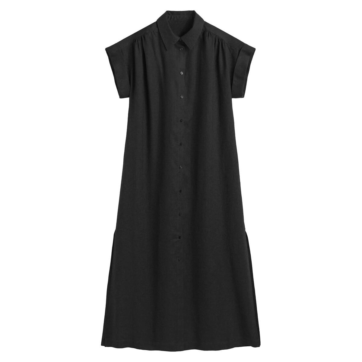 La Redoute Collections Signature Leinen Midi Blusenkleid