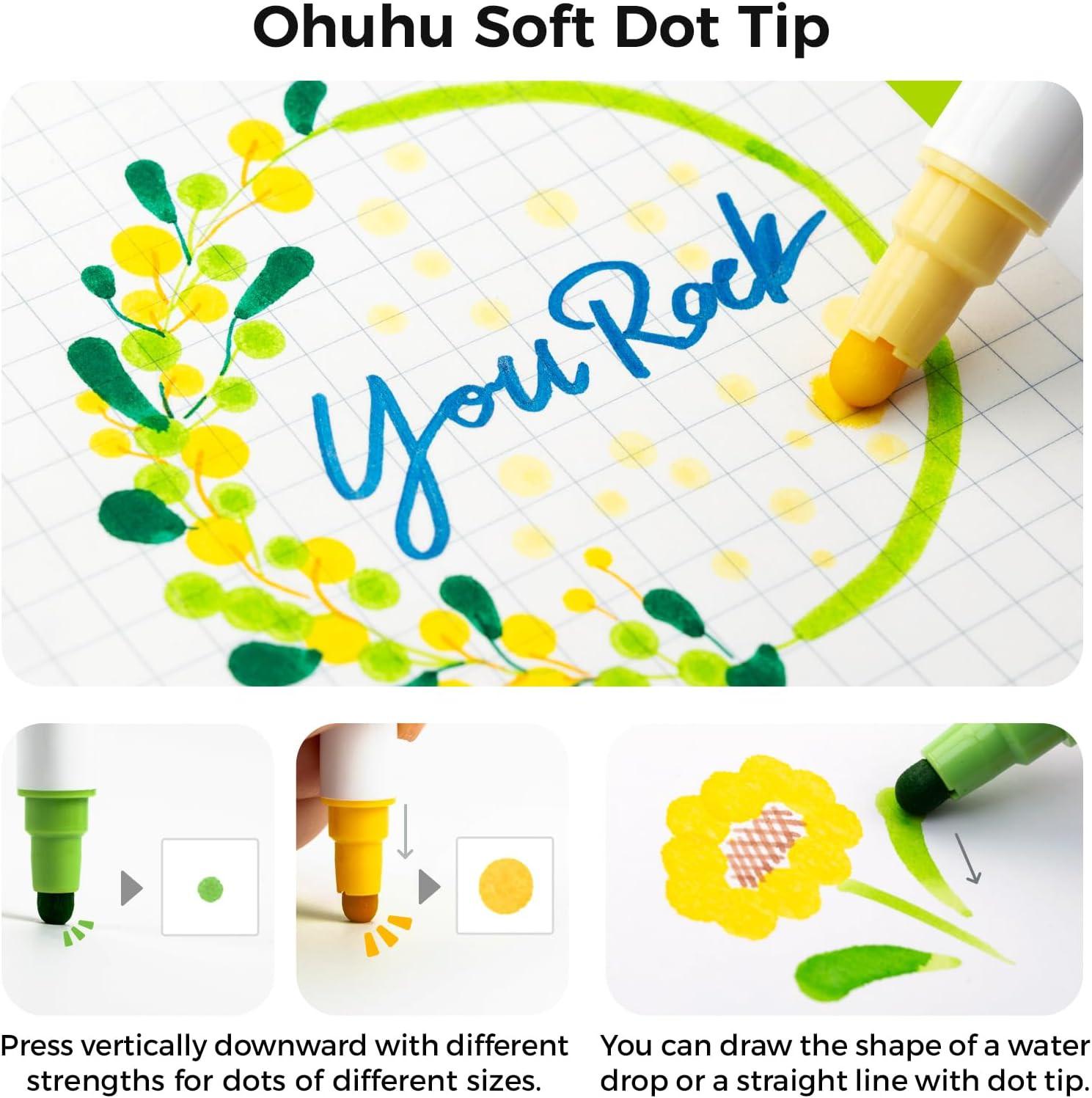 Ohuhu Kumimi Punktmarker für Kinder (24 Stk.)