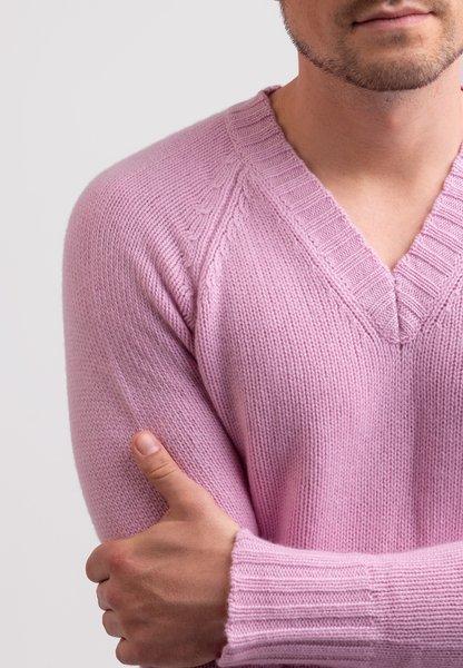 CASH-MERE.CH Recycelter Kaschmir V-Ausschnitt Pullover