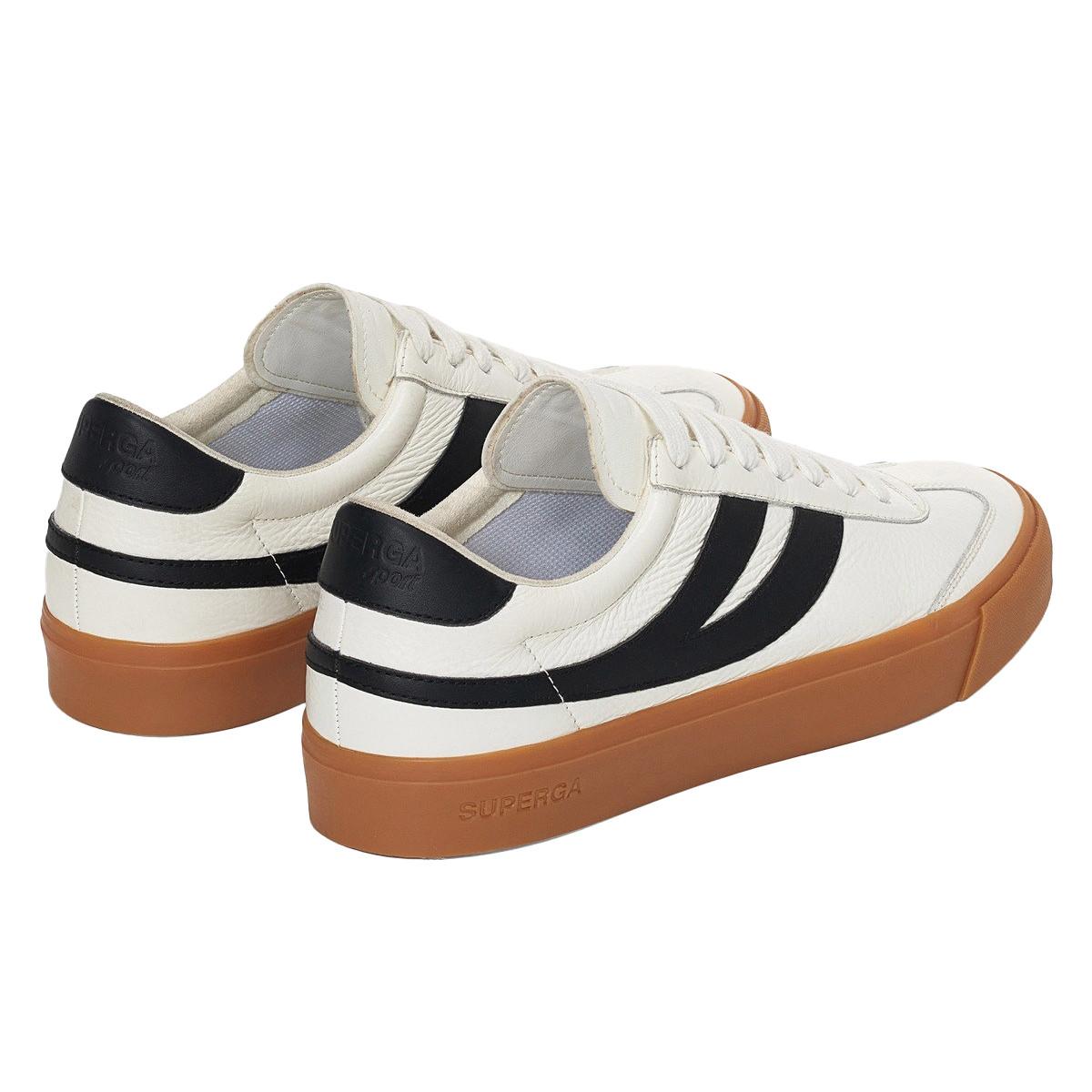 SUPERGA Sneaker 4834 Club S Swallow, Kontrast Detail, Veganes Leder