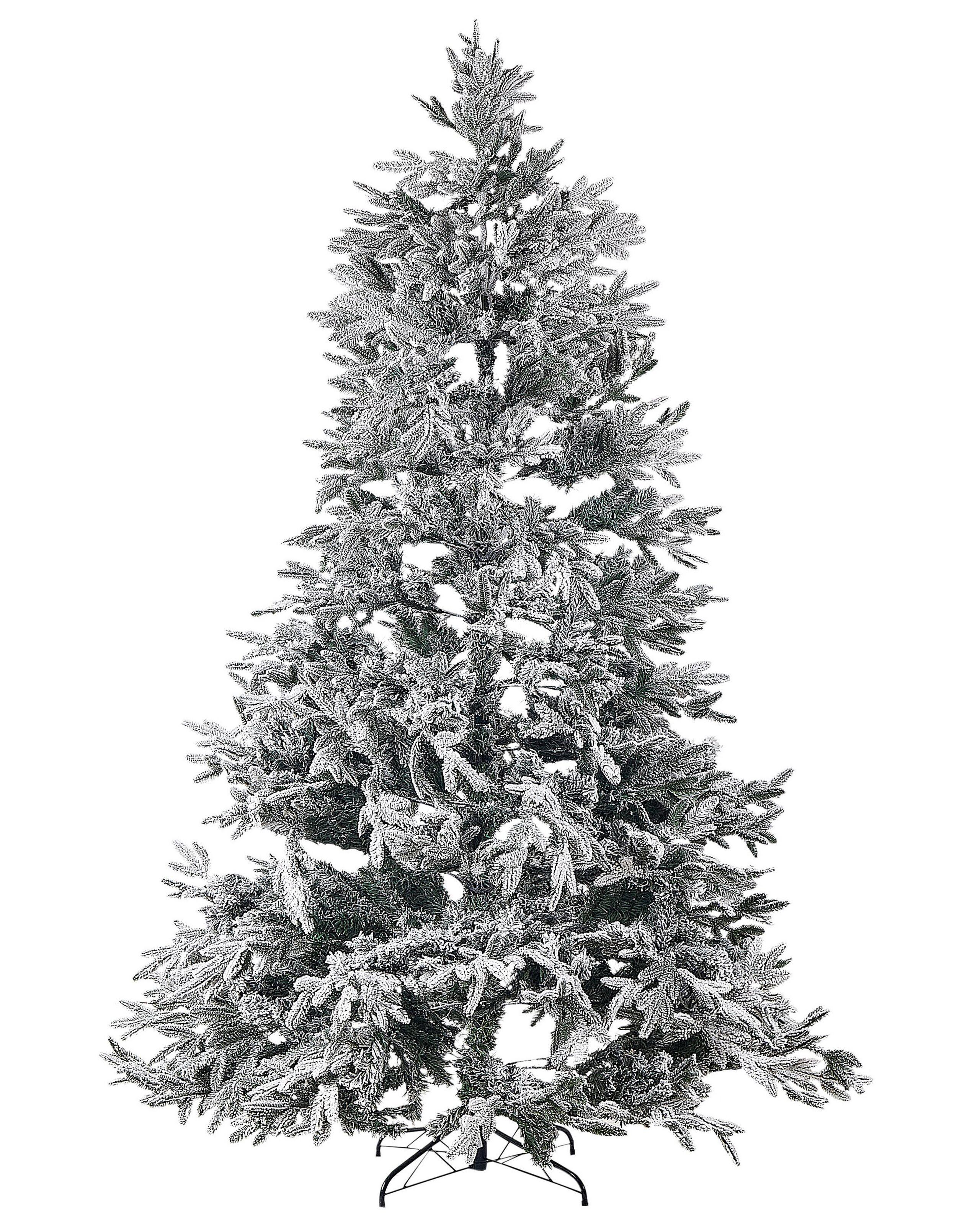 Beliani Künstlicher Weihnachtsbaum mit Schnee aus PVC Skandinavisch BASSIE