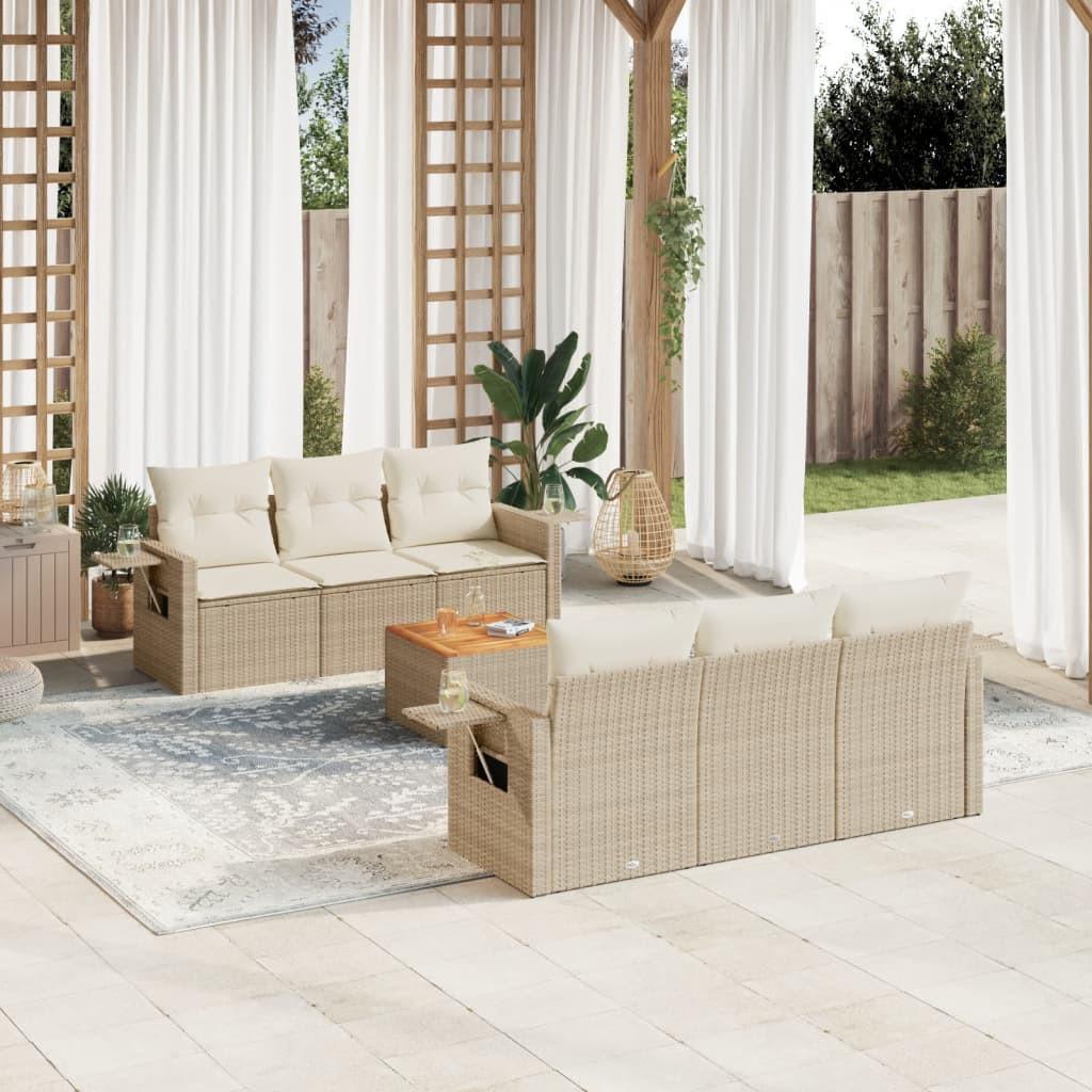 VidaXL Garten sofagarnitur poly-rattan