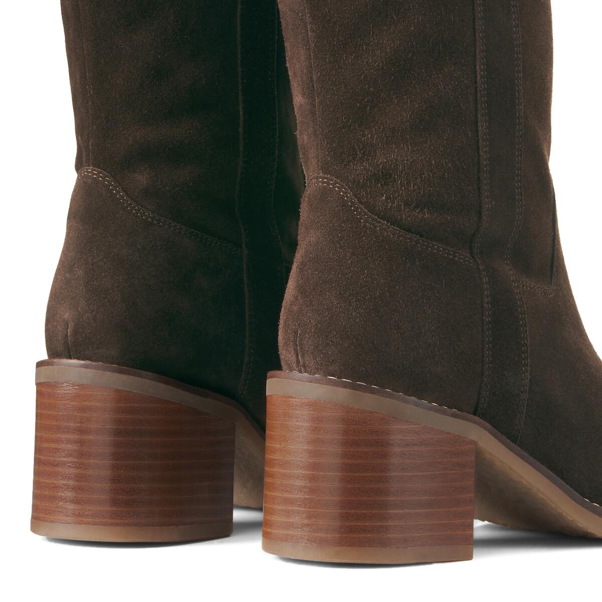 La Redoute Collections Stiefel aus Veloursleder