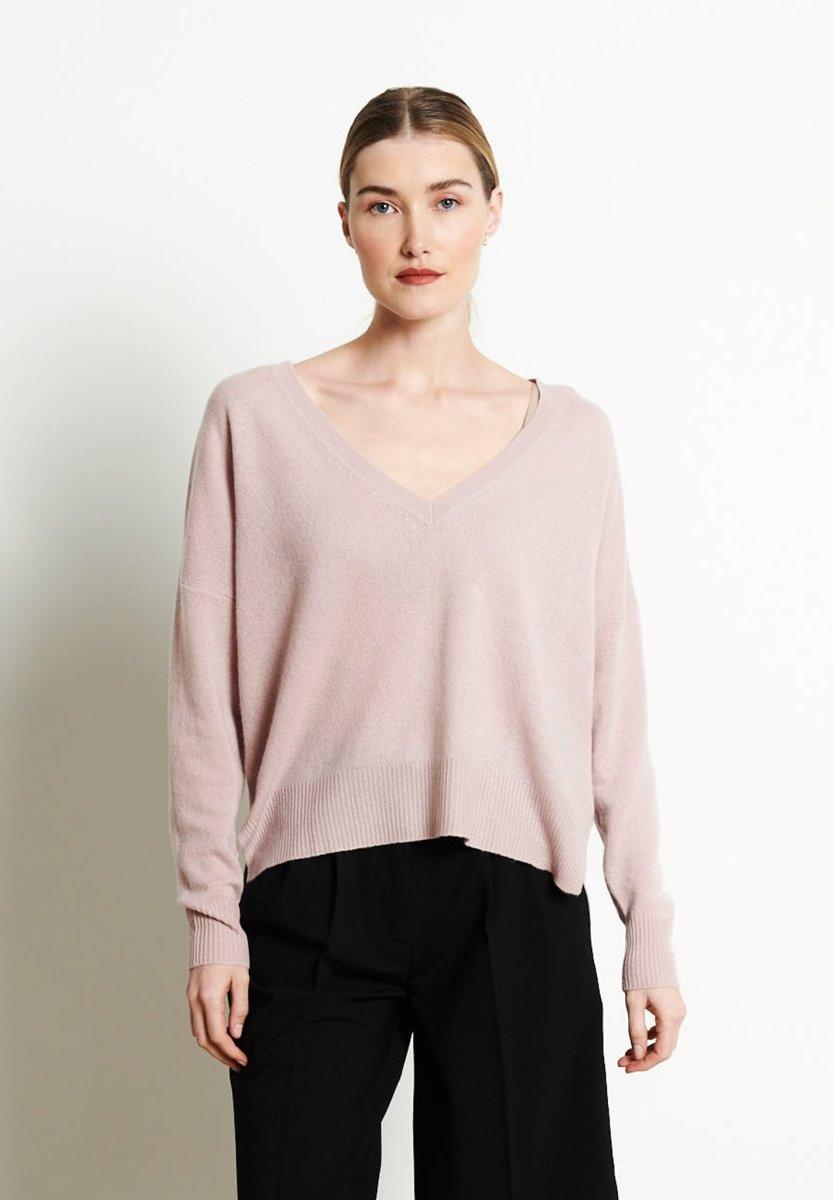 Studio Cashmere8 RIA 3 Pullover mit tiefem V-Ausschnitt oversize - 100% Kaschmir