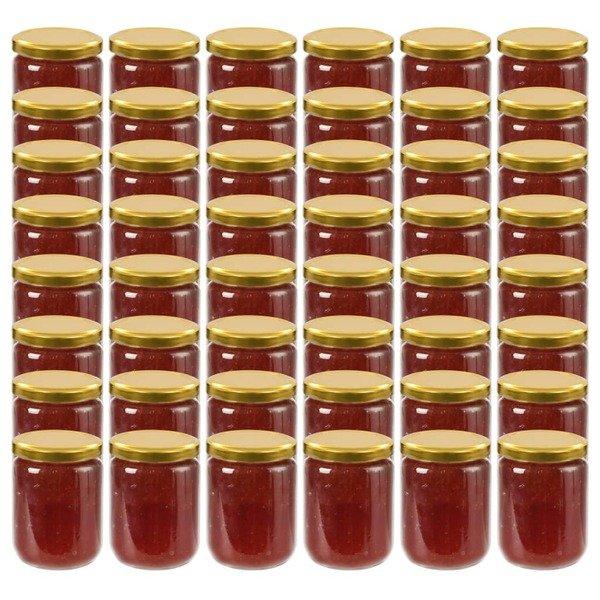 VidaXL Marmeladengläser mit deckel 48 stk. glas