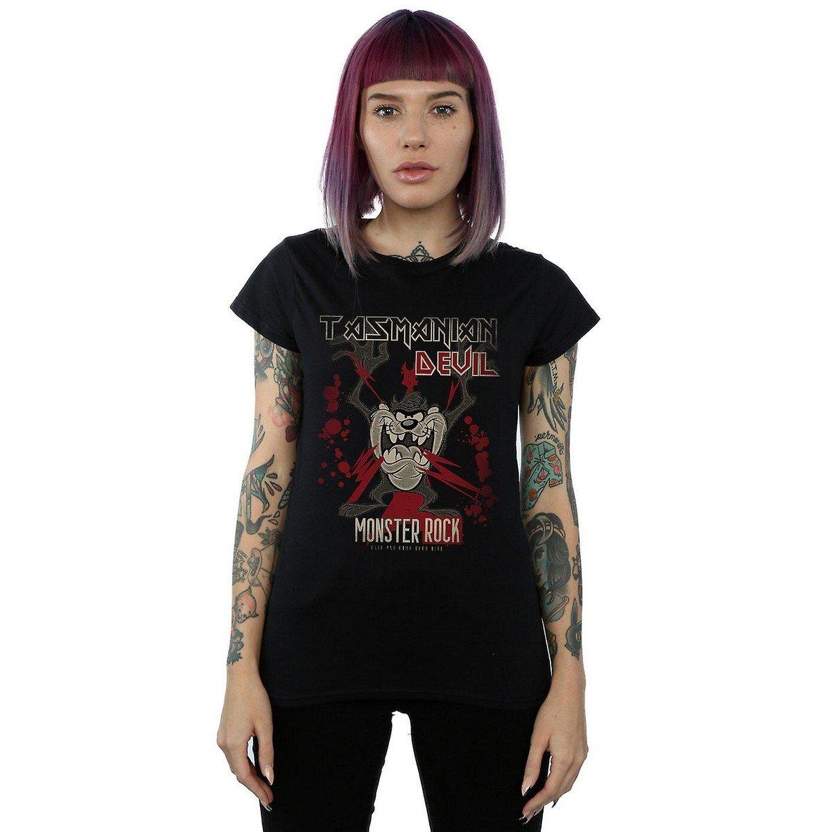 LOONEY TUNES Monster Rock Tasmanian Devil Slim Fit T-Shirt