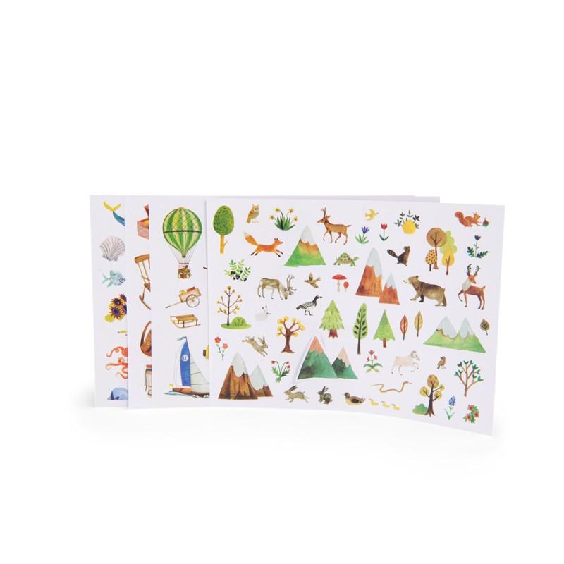 Moulin Roty Stickerset Der Forscher, Les grands explorateurs
