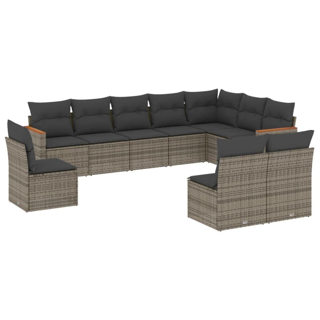 VidaXL Garten sofagarnitur poly-rattan