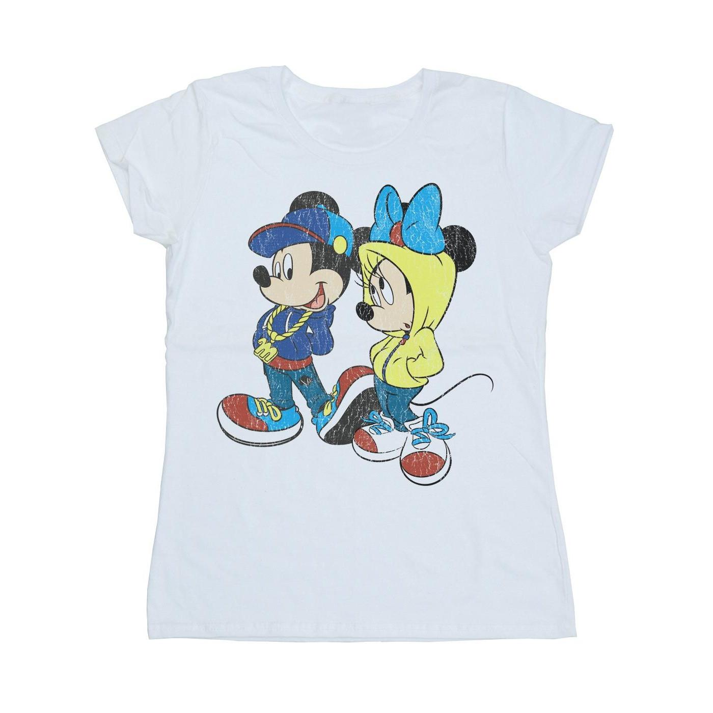 Disney Mickey und Minnie Maus Grafik T-Shirt