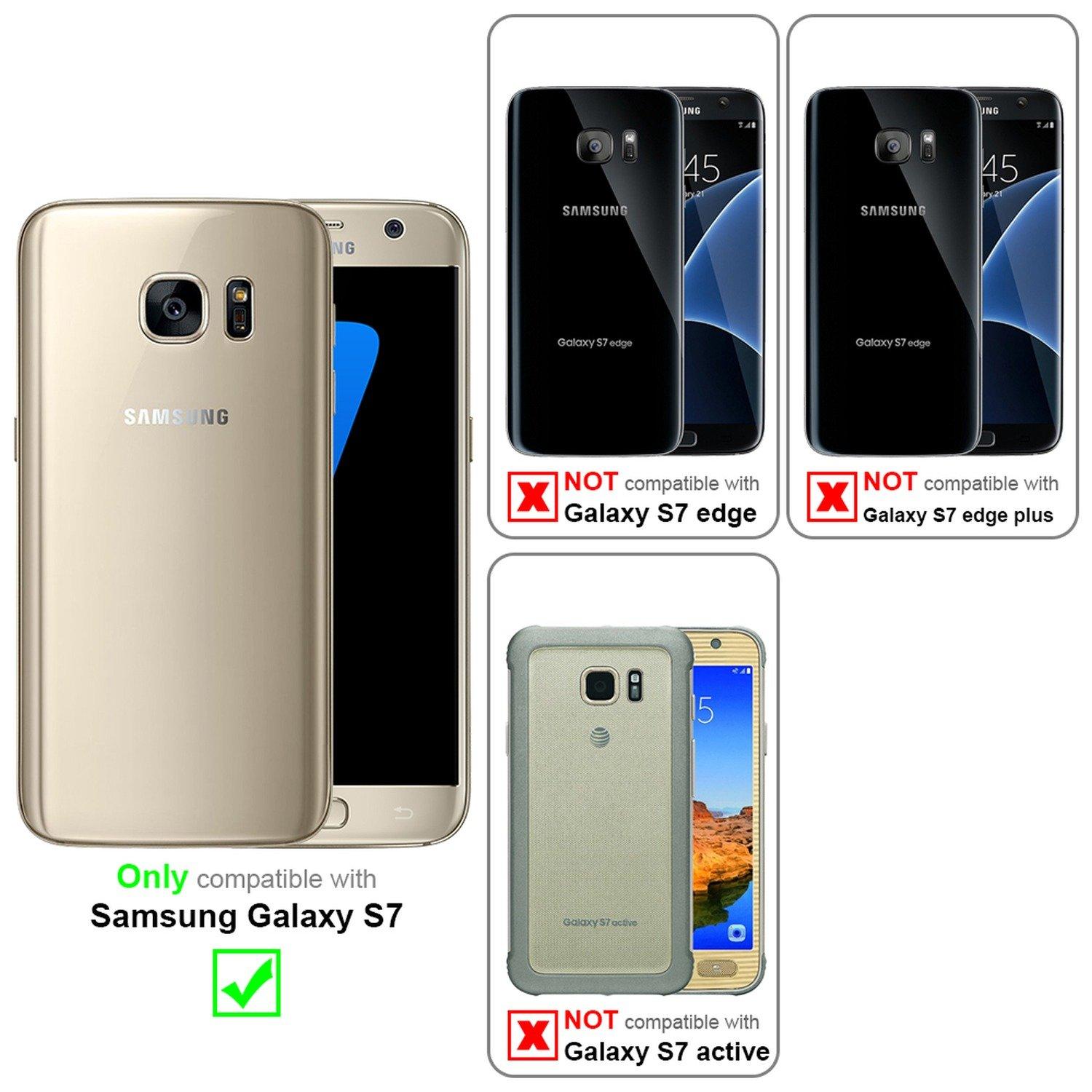 Cadorabo Hülle für Samsung Galaxy S7 TPU Silikon Liquid