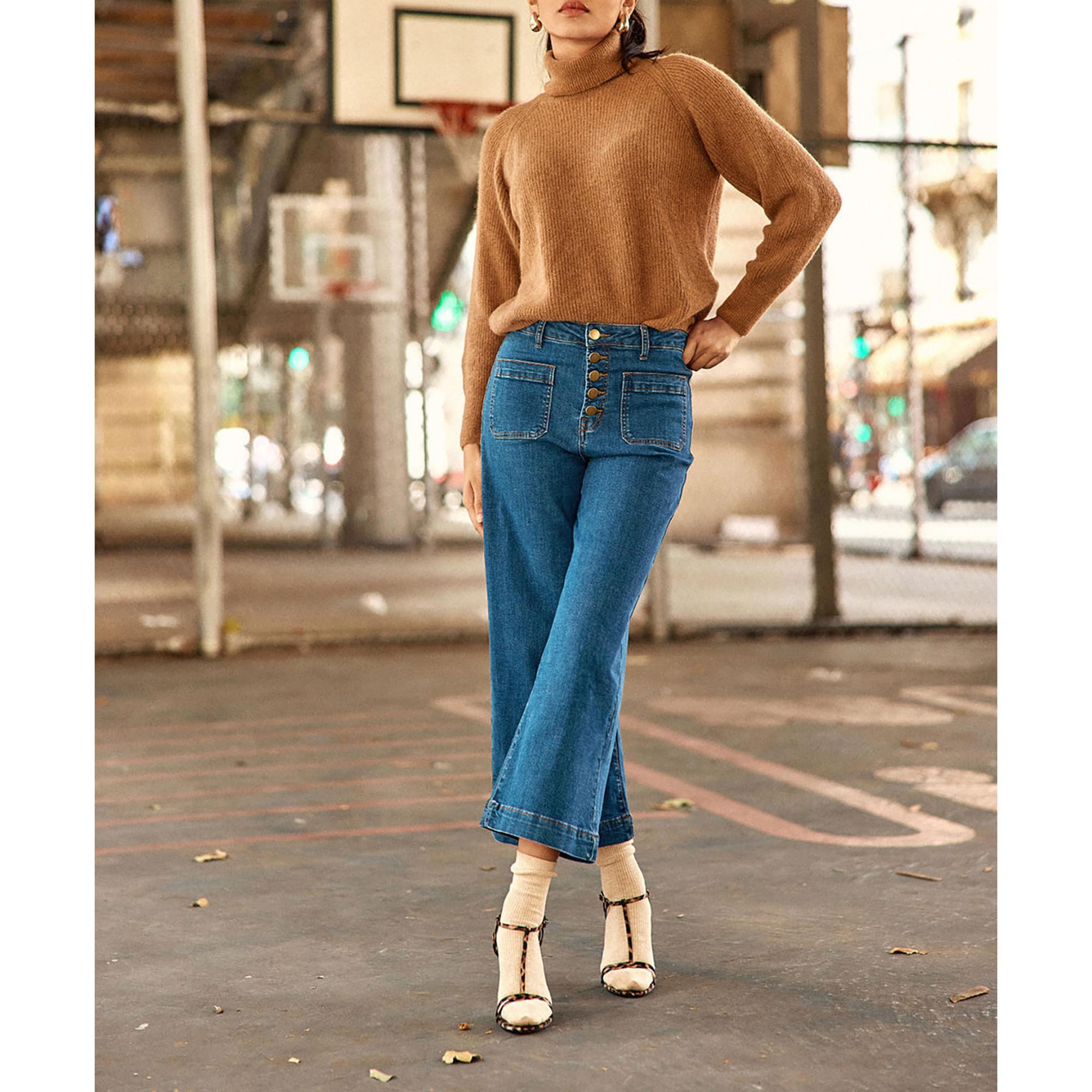 La Petite Etoile High Waist Wide Leg 7/8 Länge Jeans