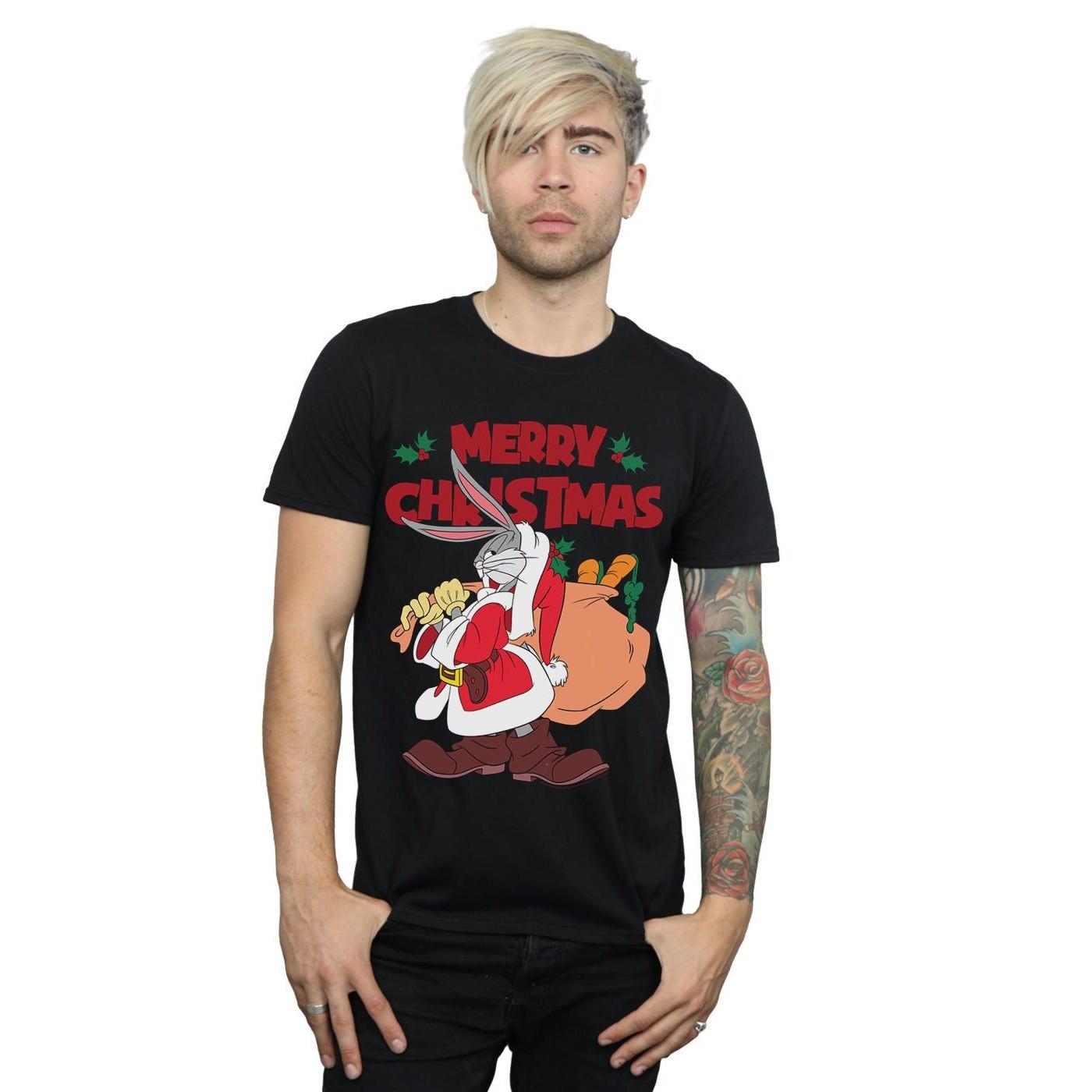 LOONEY TUNES Bugs Bunny Merry Christmas T-Shirt