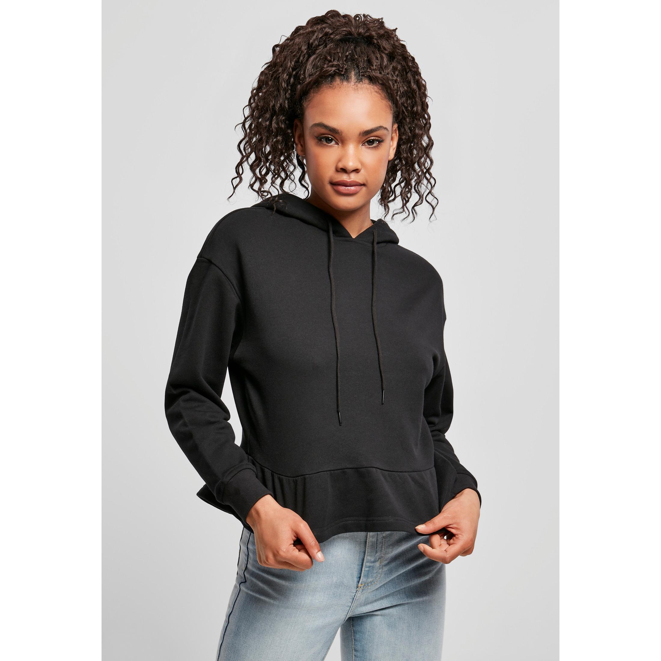 URBAN CLASSICS kapuzenpulli ladies organic volants